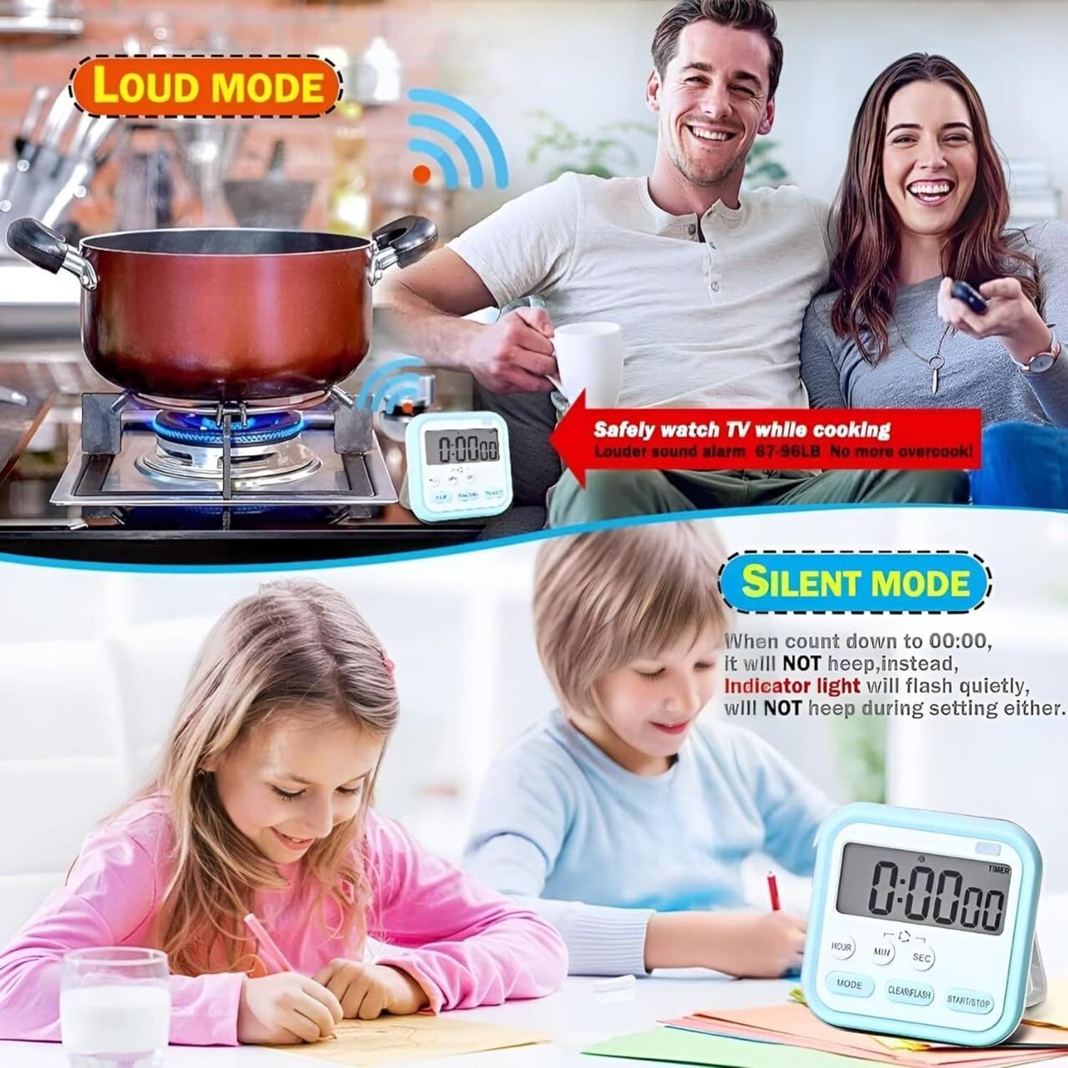TATSAM Digital Blue Clock - Image 4