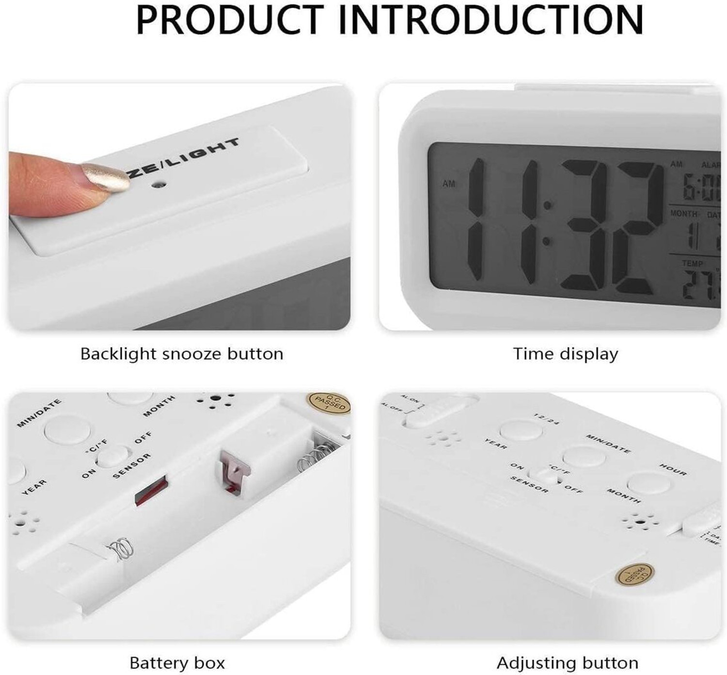 Image of AERYS Digital White Clock