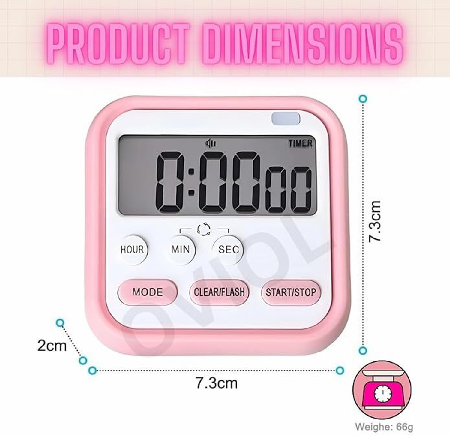 Image of neava Digital malticolor Clock