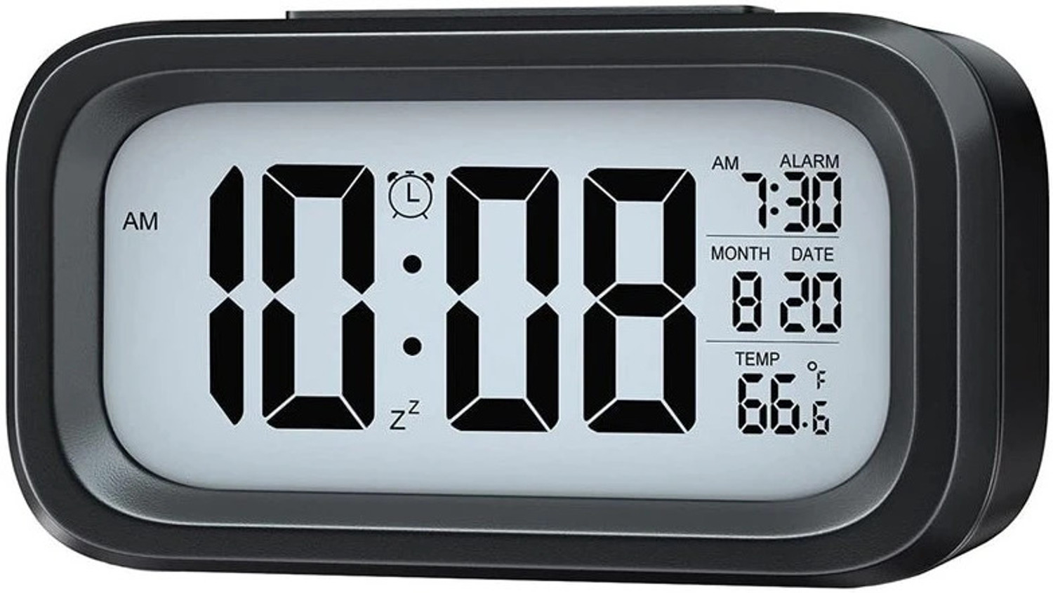 Image of DeoDap Digital Black Clock