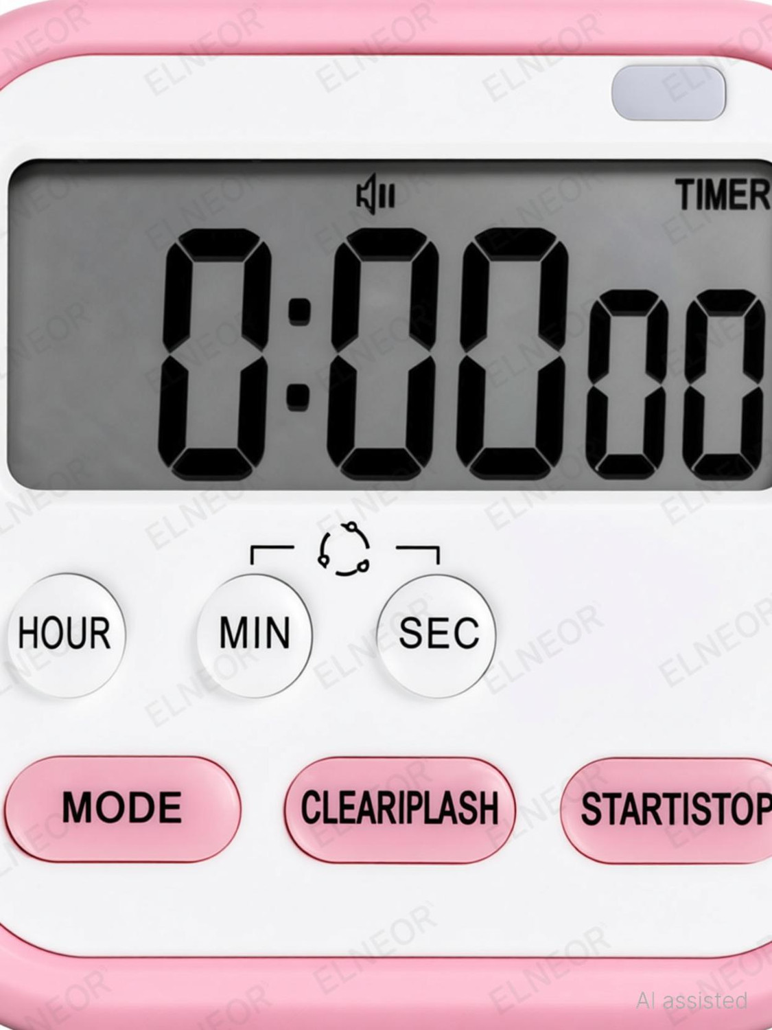 Image of ELNEOR Digital Pink Clock