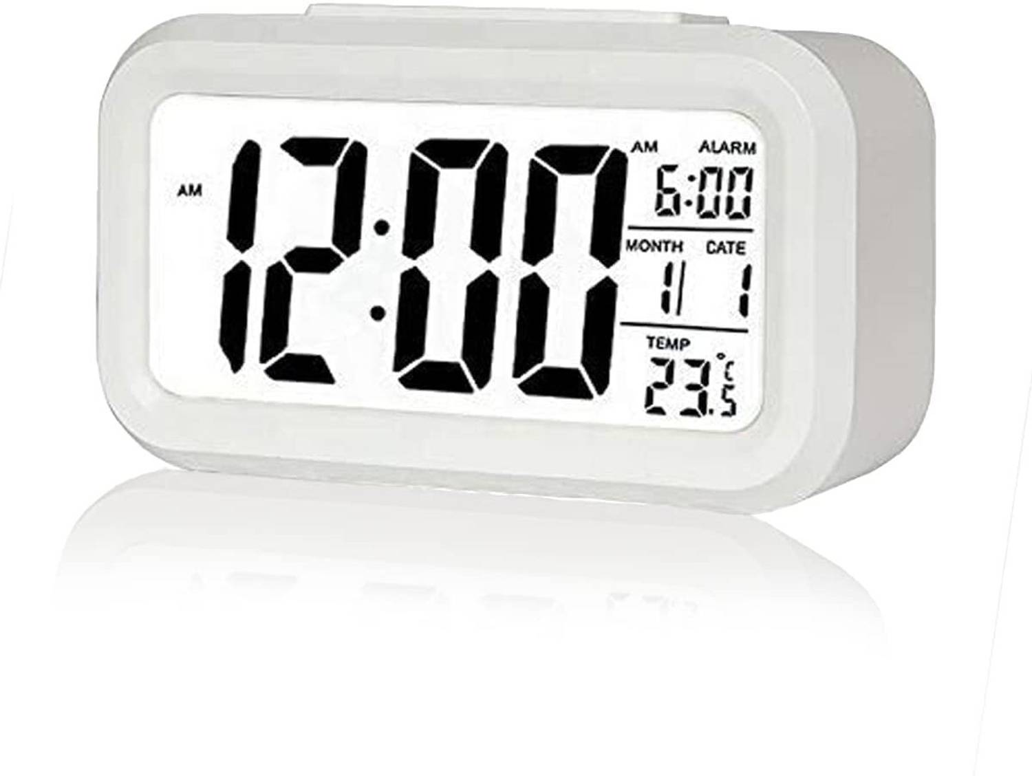 AERYS Digital White Clock