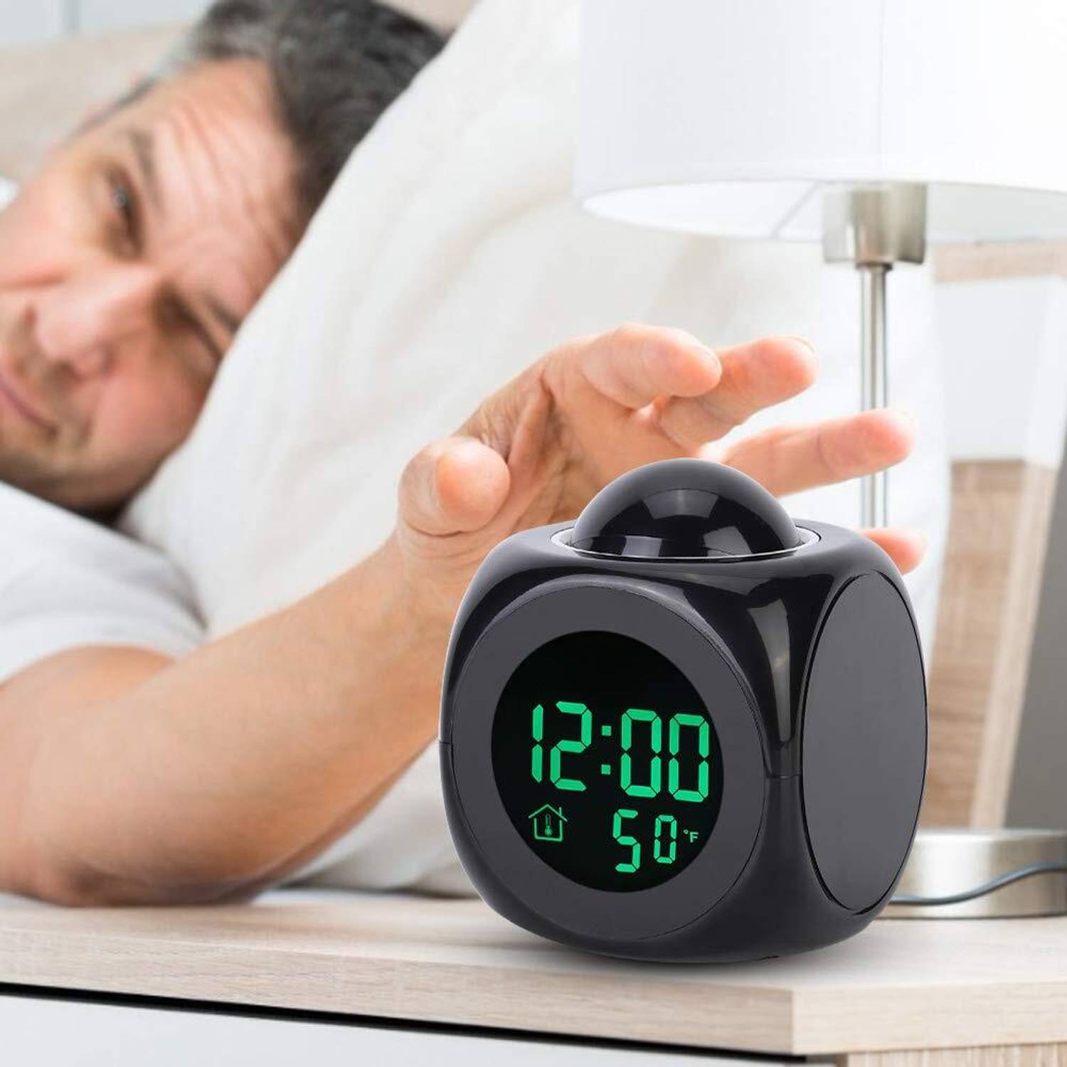 ASTOUND Digital Black Clock