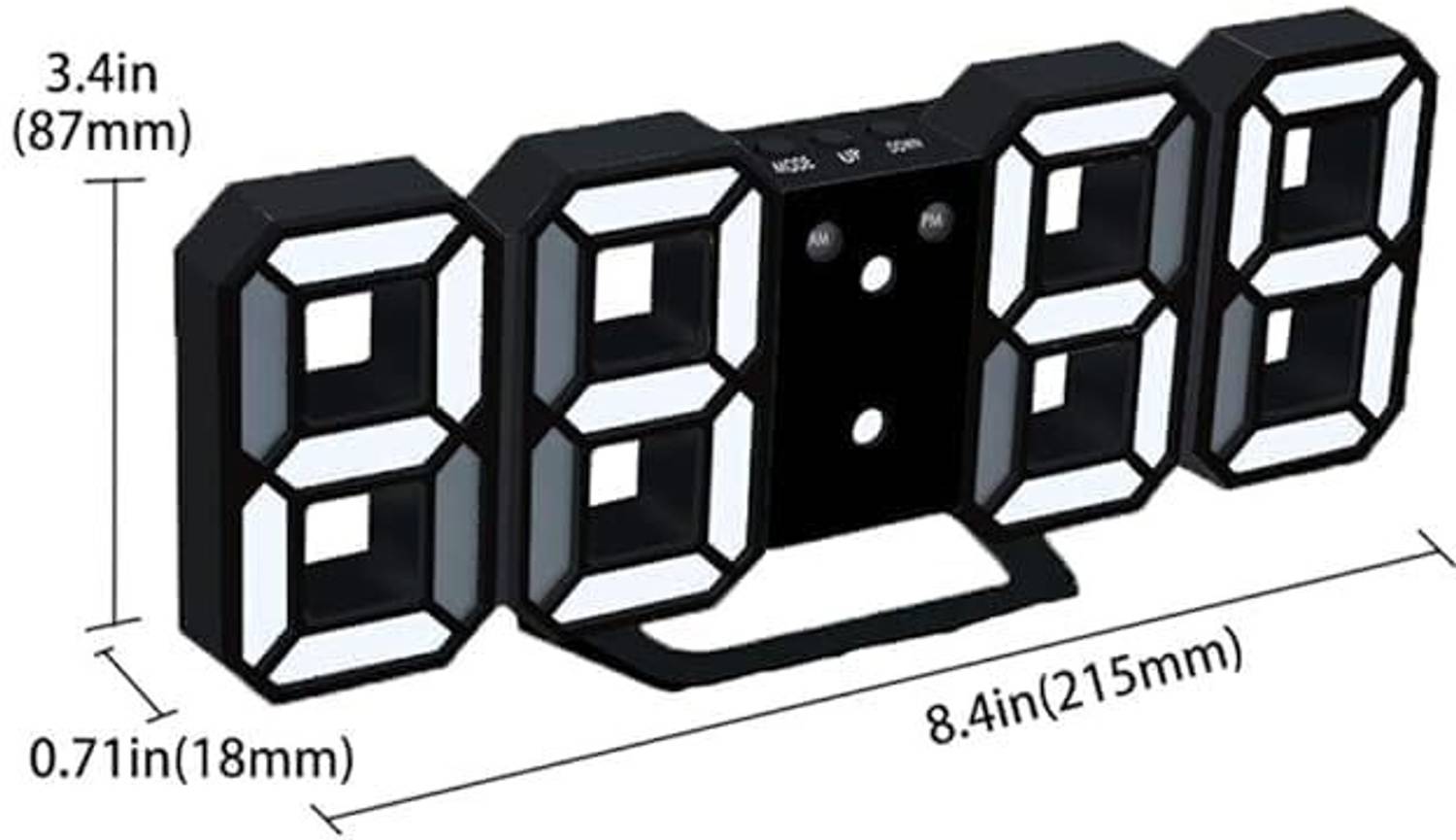 K.B.SALES Digital Black Clock - Image 3