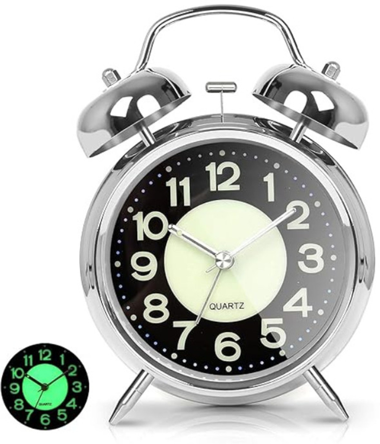 Image of VOXEL Analog Silver Clock