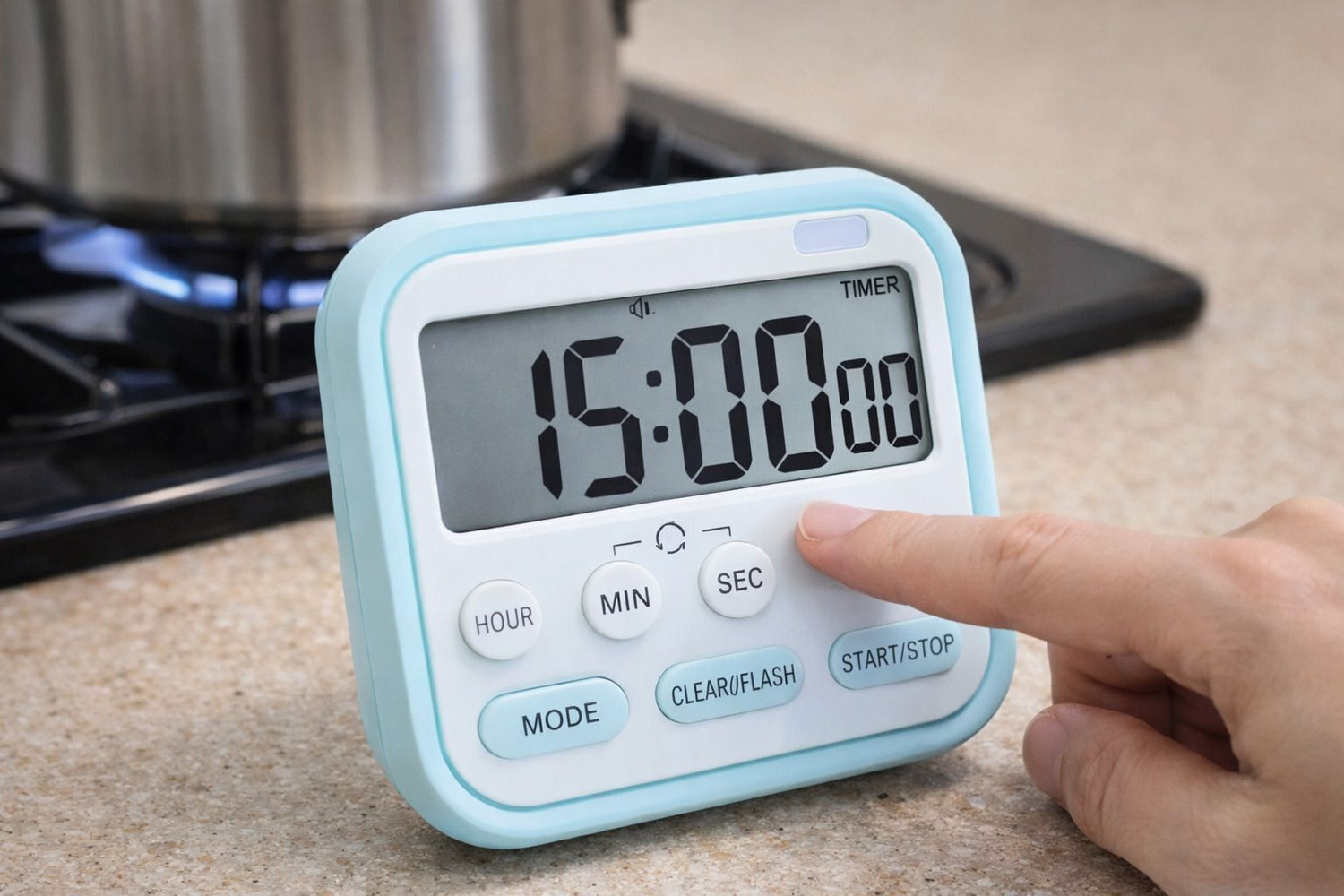 Image of Elara Collective Digital Blue Clock