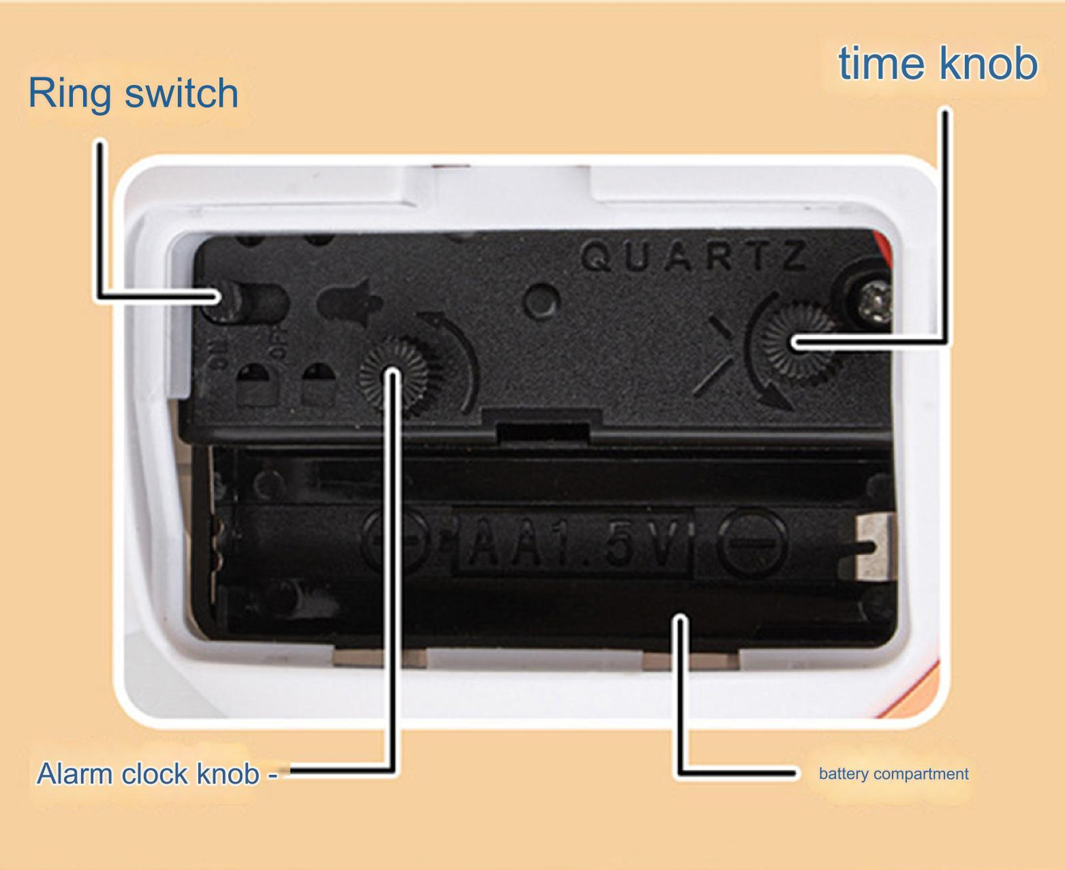 Image of EERAV Digital Blue Clock
