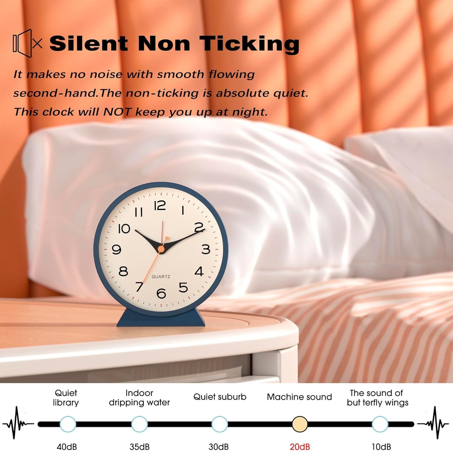 Image of AERYS Analog Blue Clock