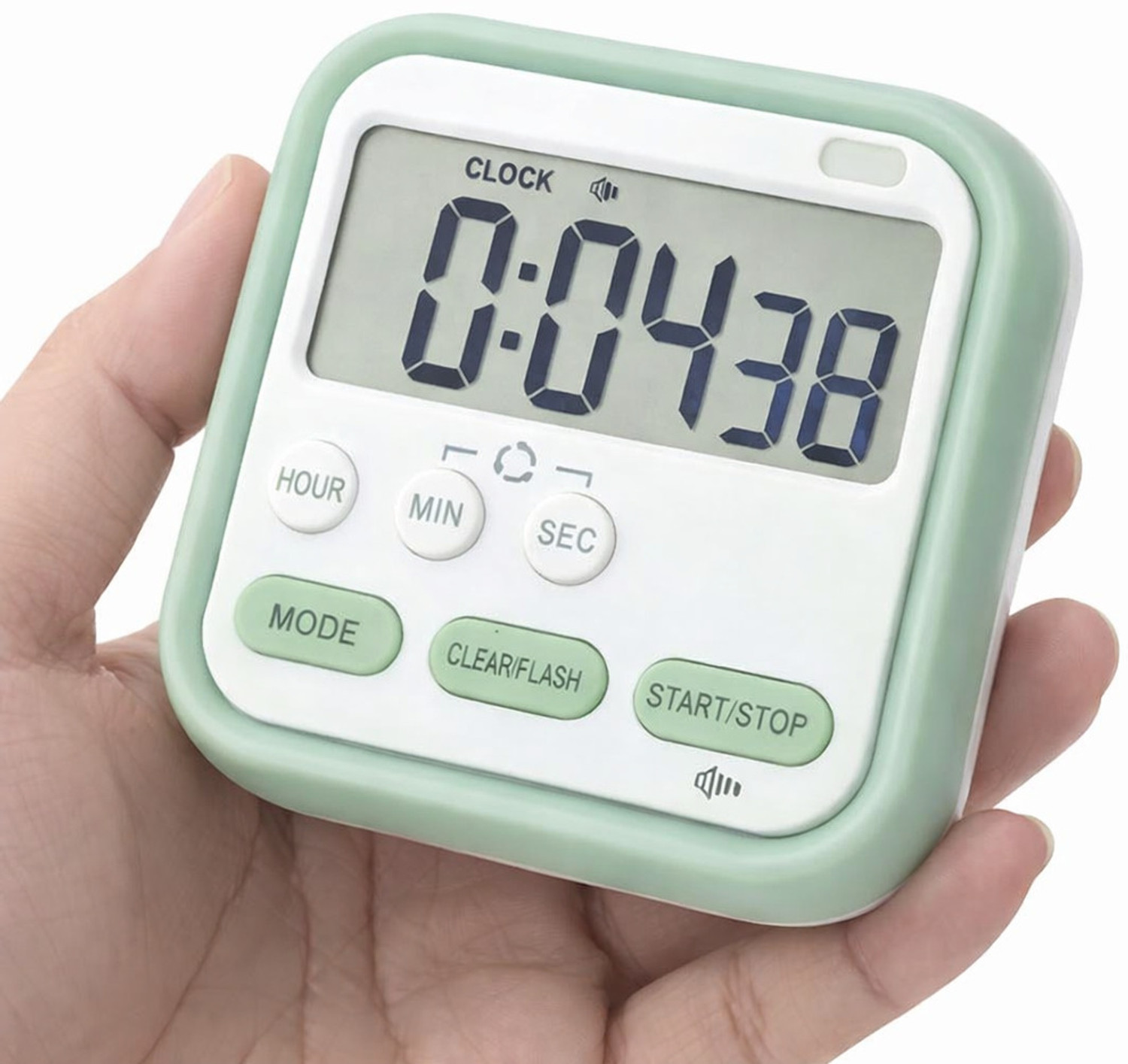 Image of EERAV Digital Green Clock