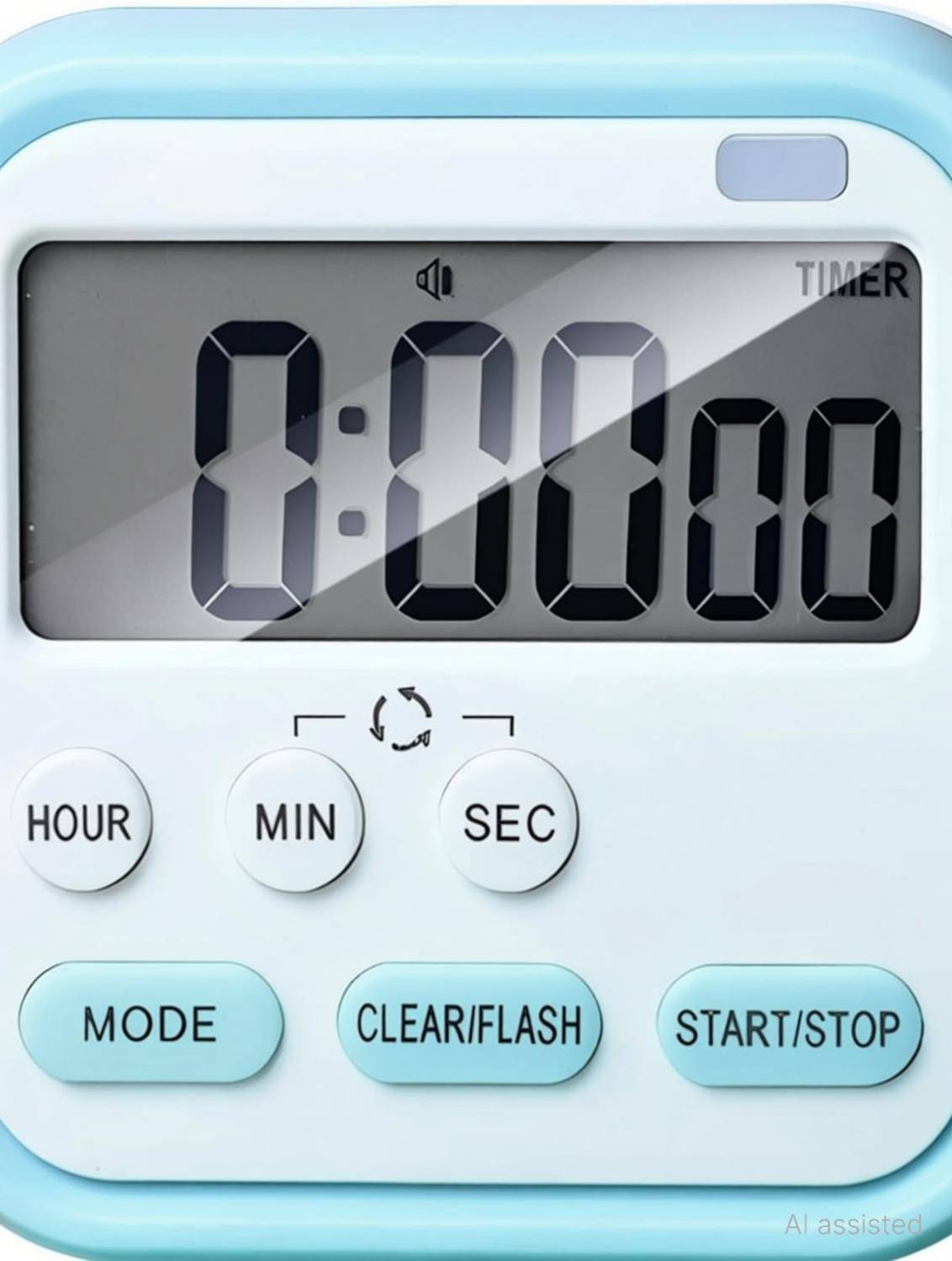ADOXER Analog Light Blue Clock - Image 2
