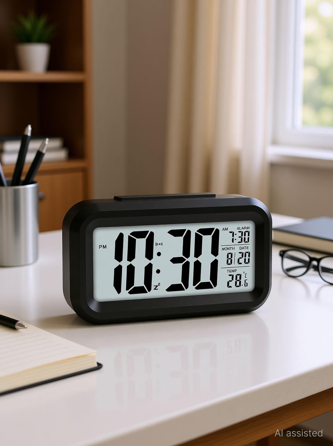 Image of JYORESHA Digital Black Clock