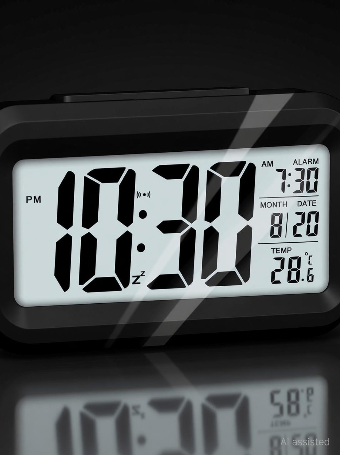 Image of JYORESHA Digital Black Clock