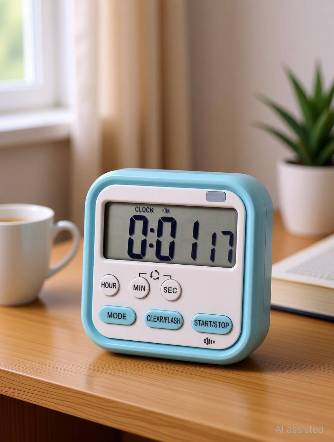 THEODORE Digital Blue Clock - Image 3