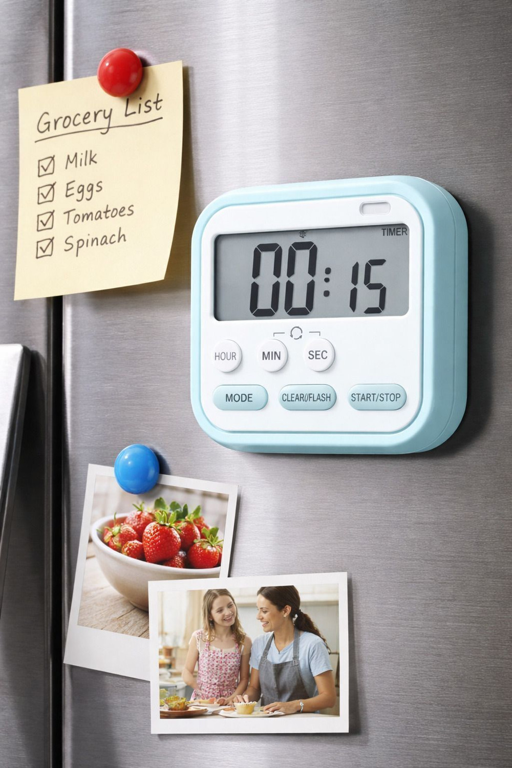 Image of Elara Collective Digital Blue Clock