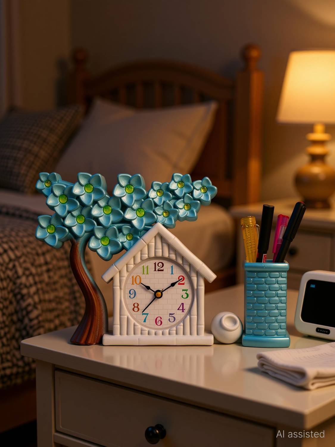 ART OCEAN Analog Multicolor Clock