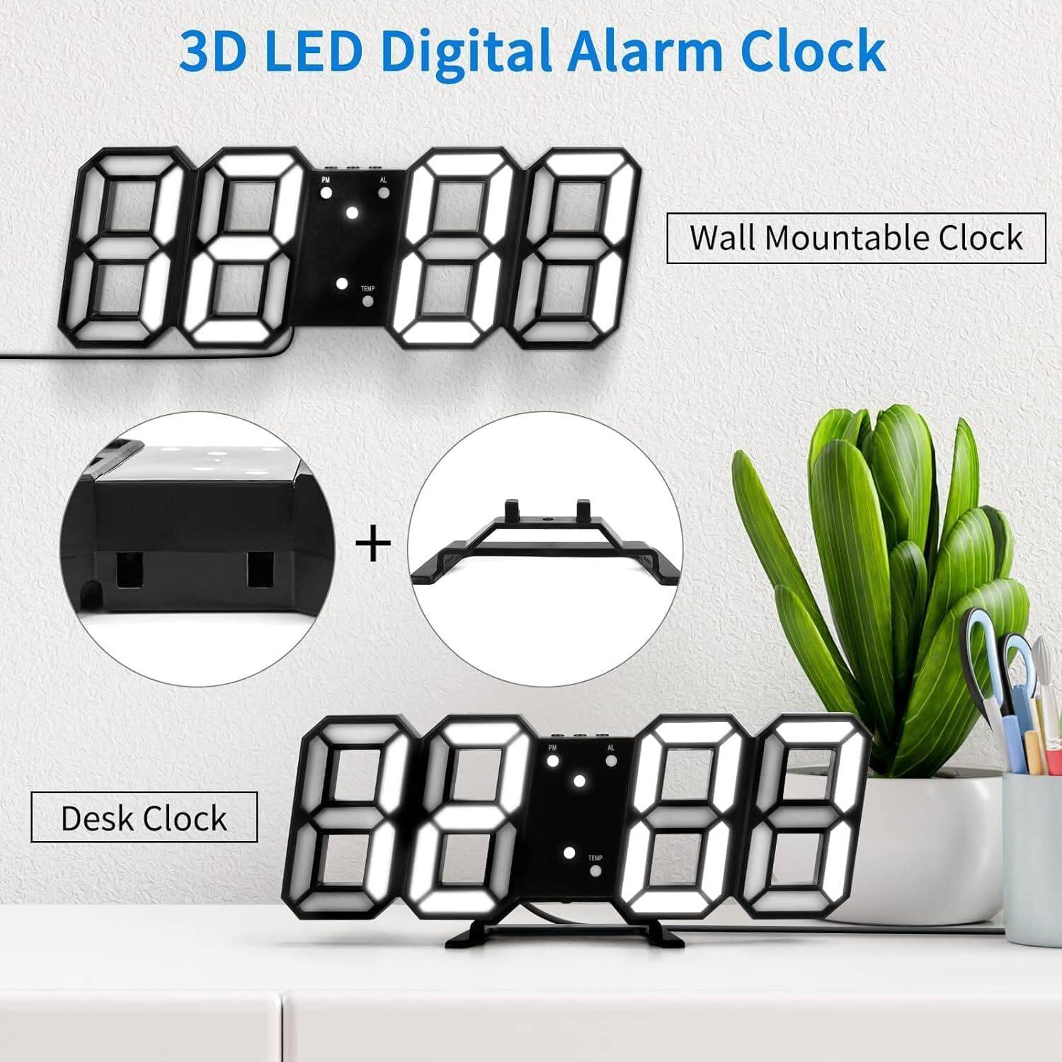 K.B.SALES Digital Black Clock - Image 5