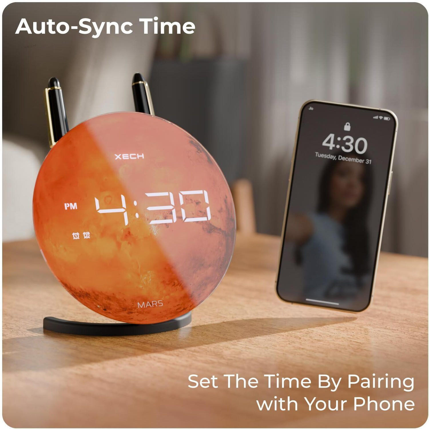 Image of xech Digital Orange Clock