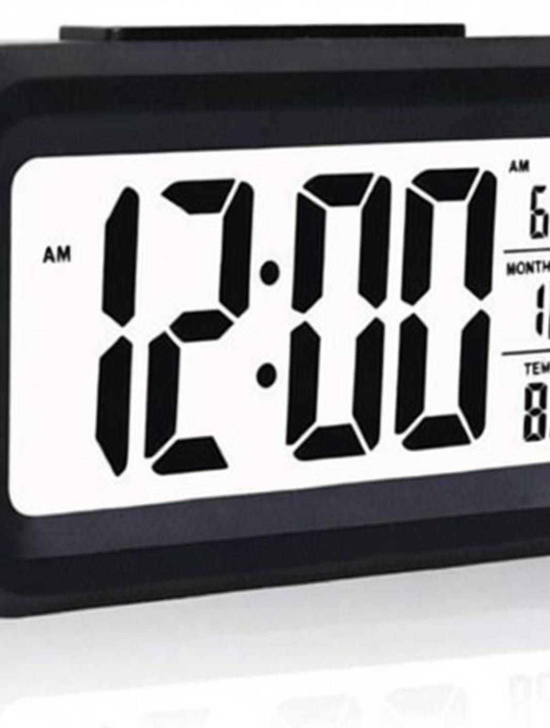 THE CURIOUS HUB Digital Compact Table Alarm Clock (Black) - Image 4