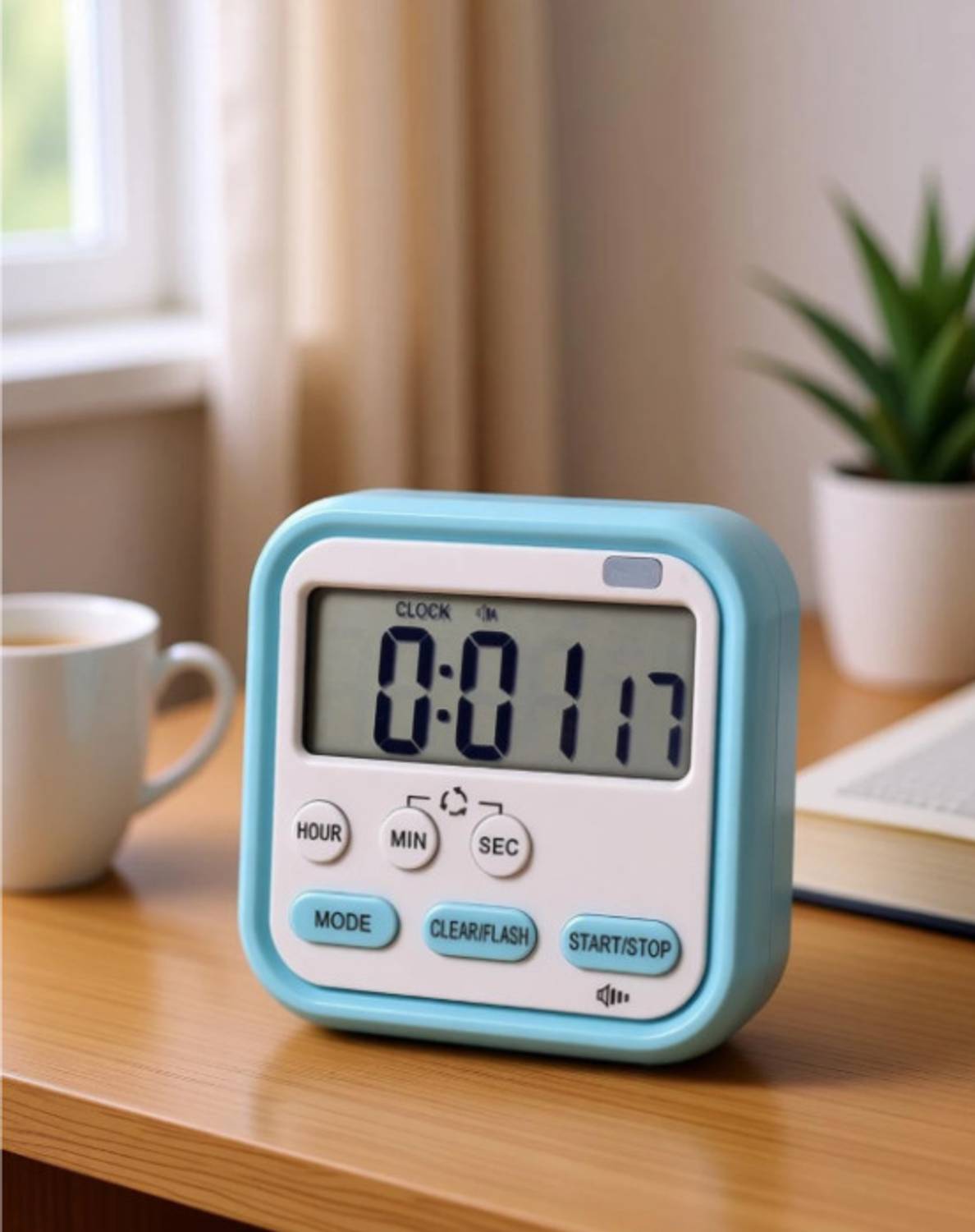 SVM Digital Blue Clock - Image 3