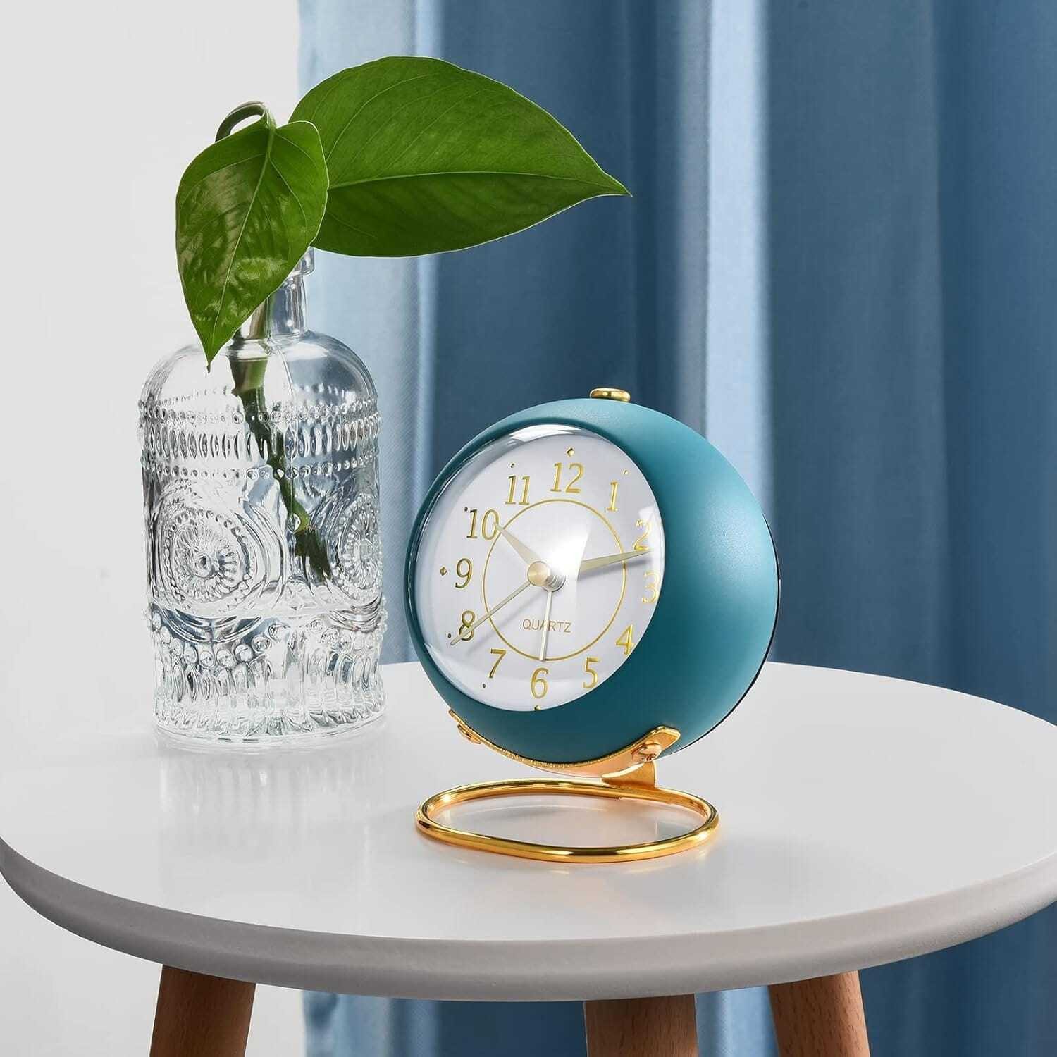 Image of Mira Agency Analog teal blue Clock