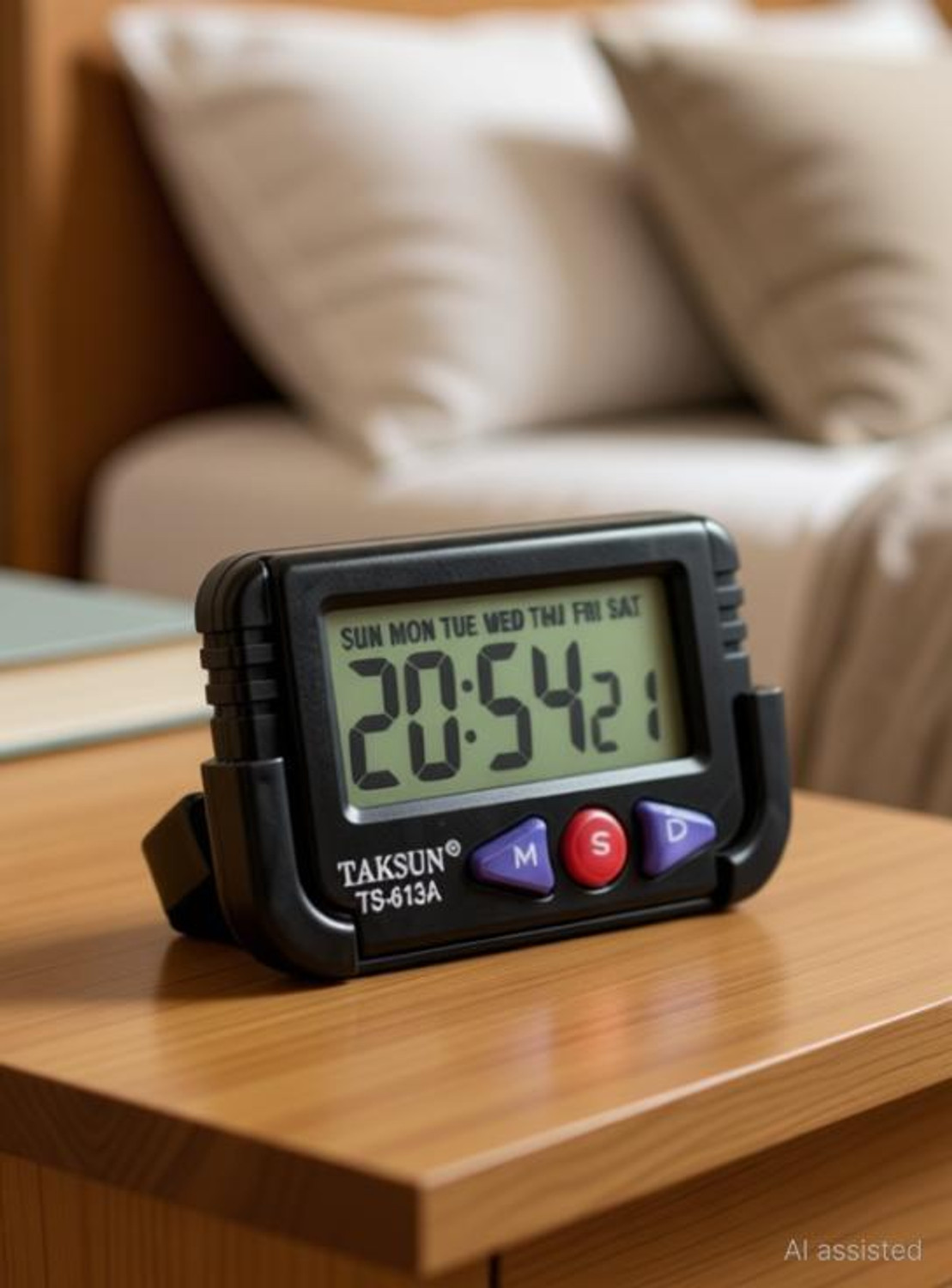 Image of TAKSUN Digital Black Clock