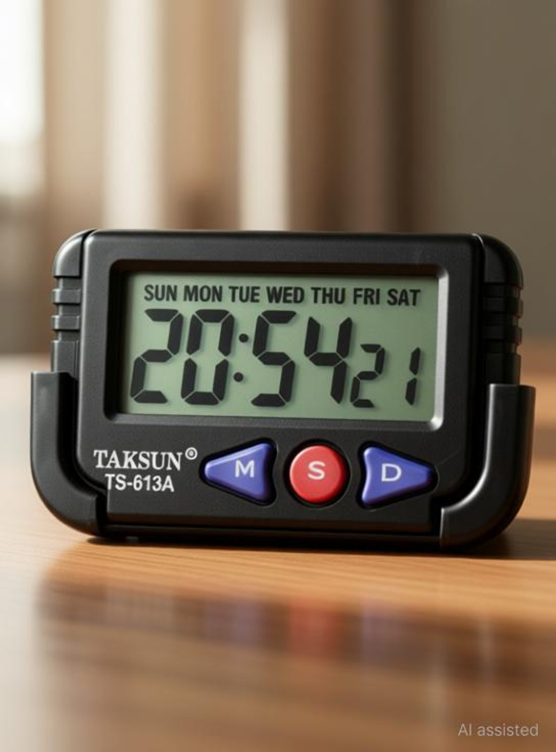 Image of TAKSUN Digital Black Clock