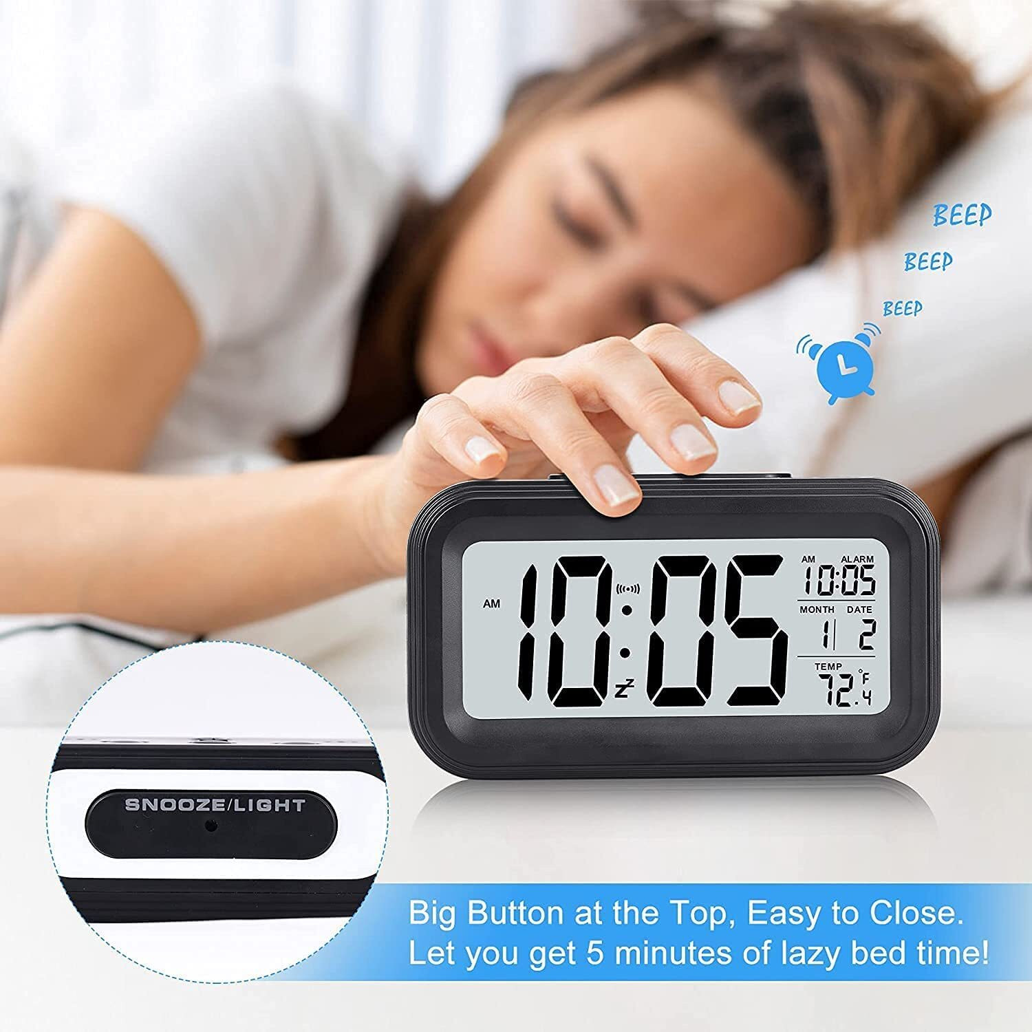 Image of AERYS Digital Black Clock