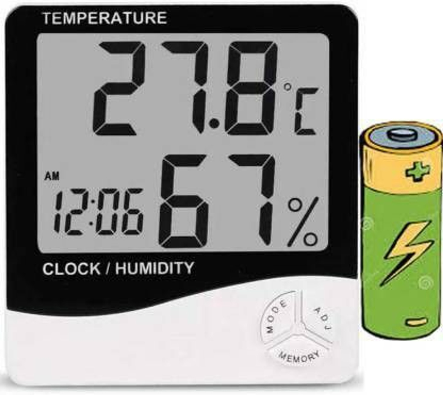 Image of Zinzo Digital White Clock