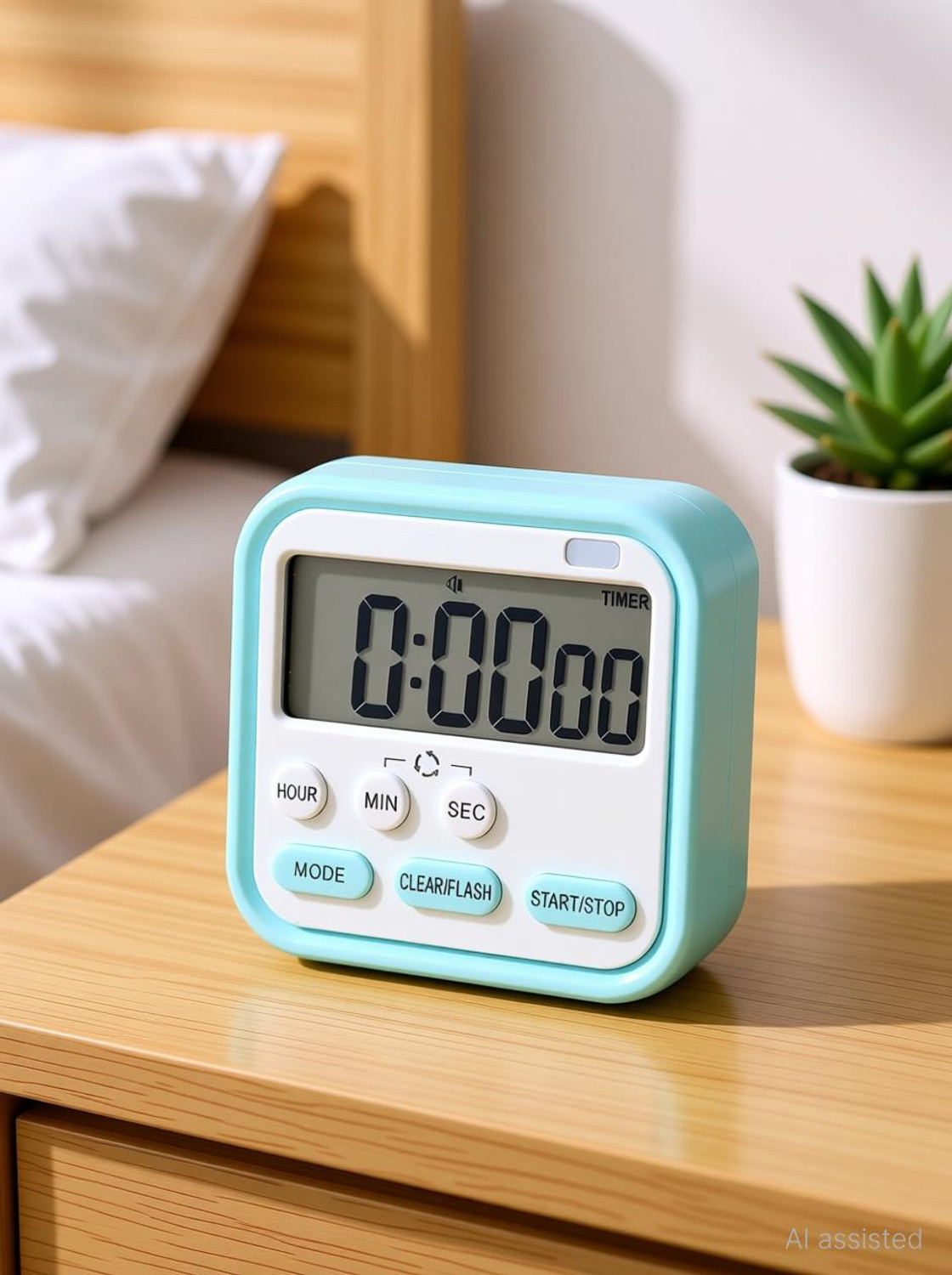 Image of STEFLON Digital sky blue Clock