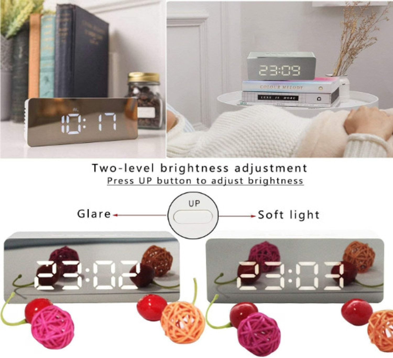 Image of KIRTORASU Analog mirror clock Clock