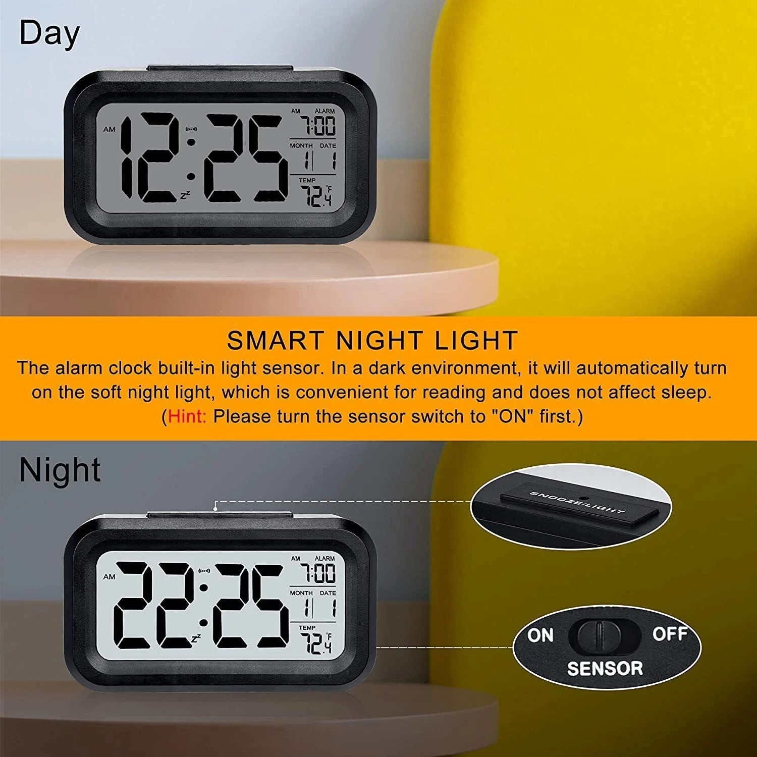Image of omkarzone Digital Black Clock