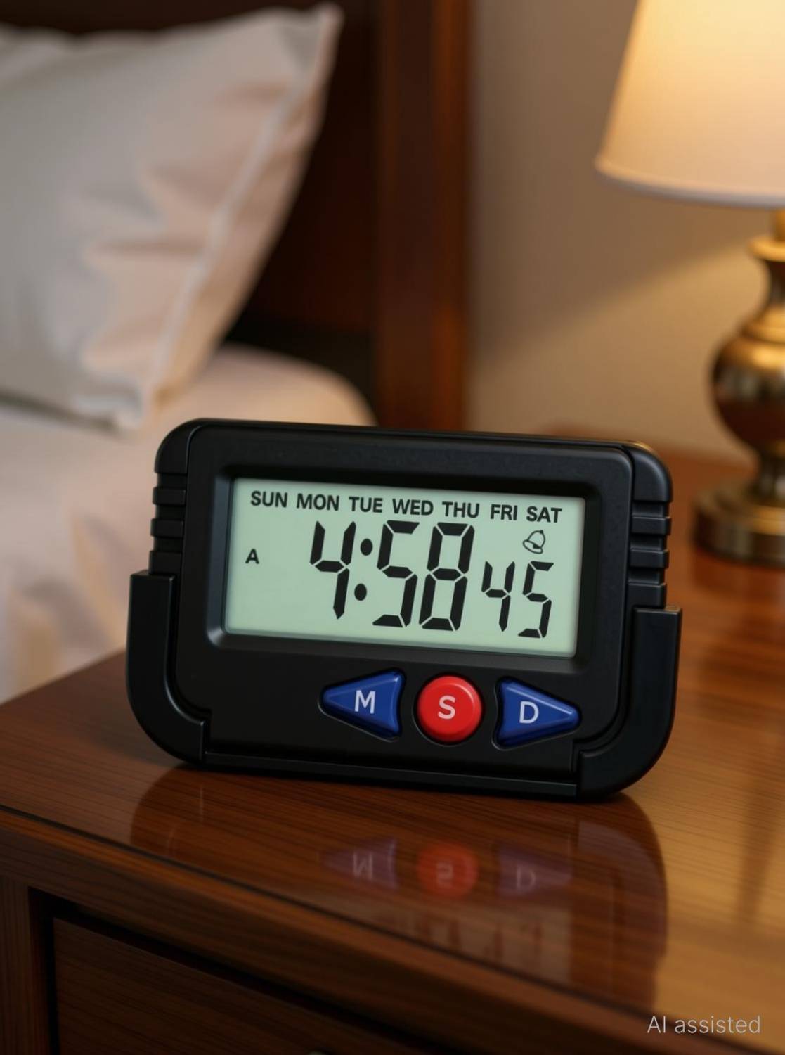 ASTOUND Digital Black Clock
