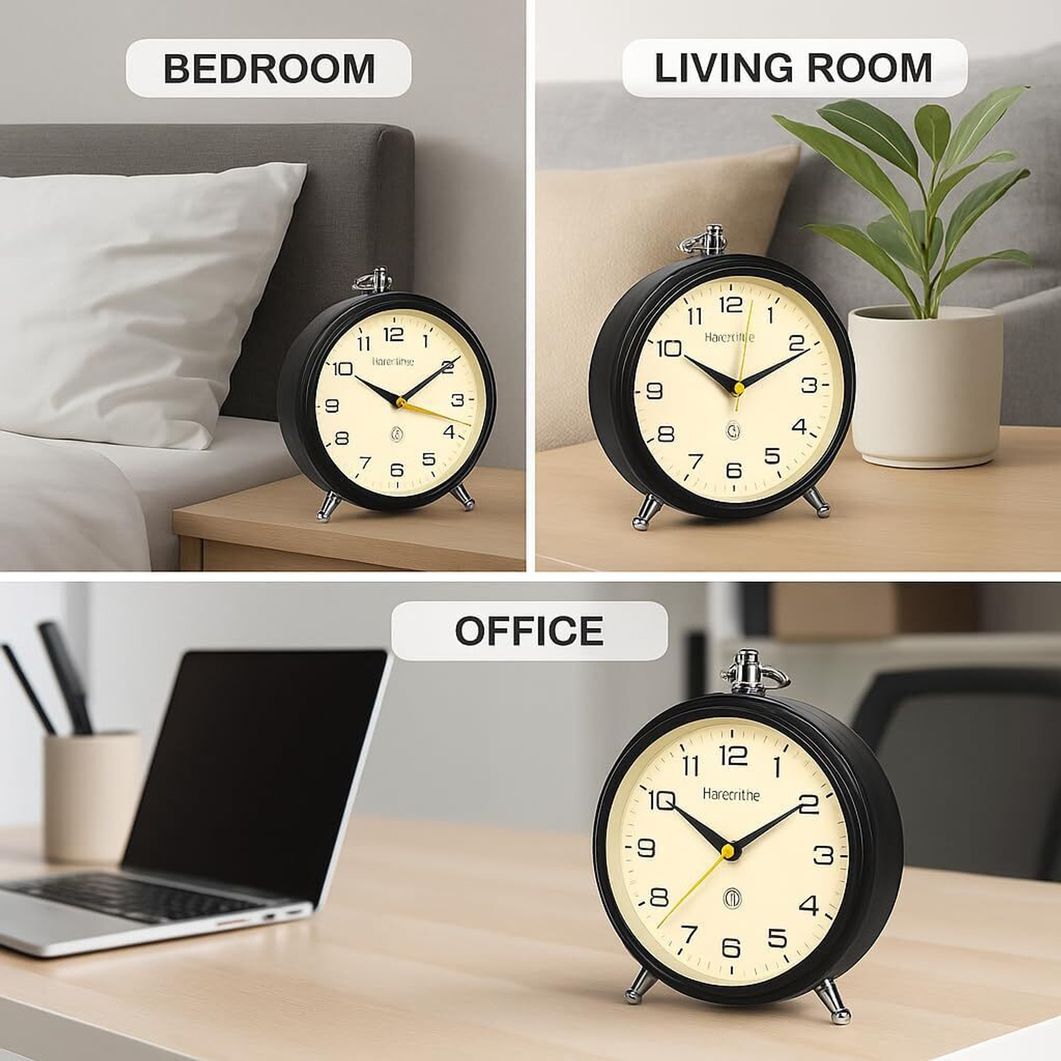 Image of AERYS Analog Black Clock