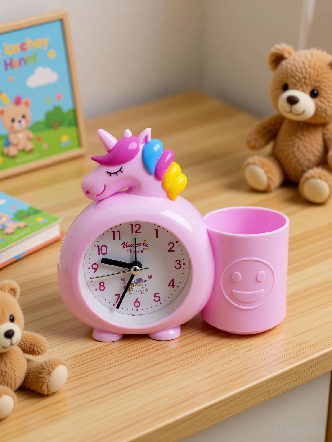Asera Analog Pink Clock