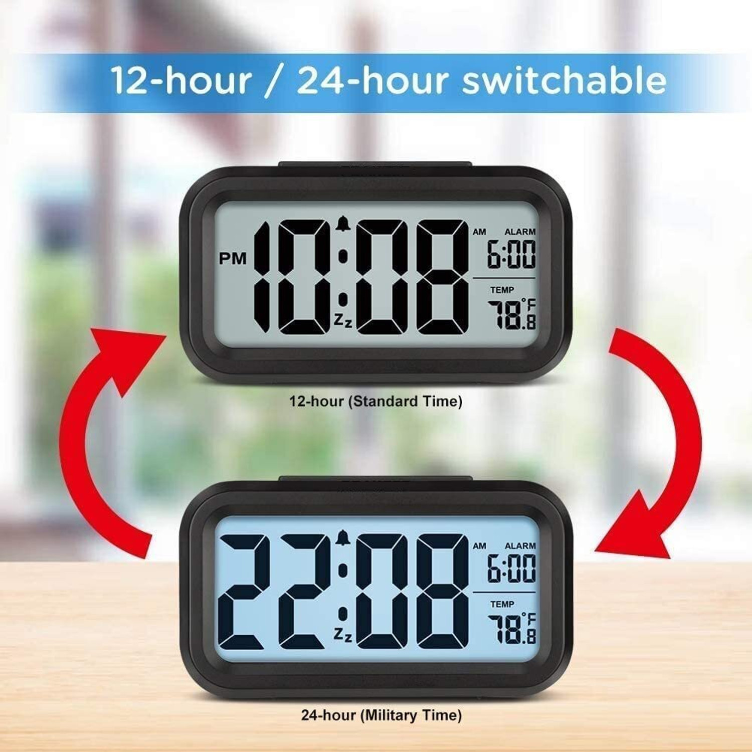 Image of AERYS Digital Black Clock