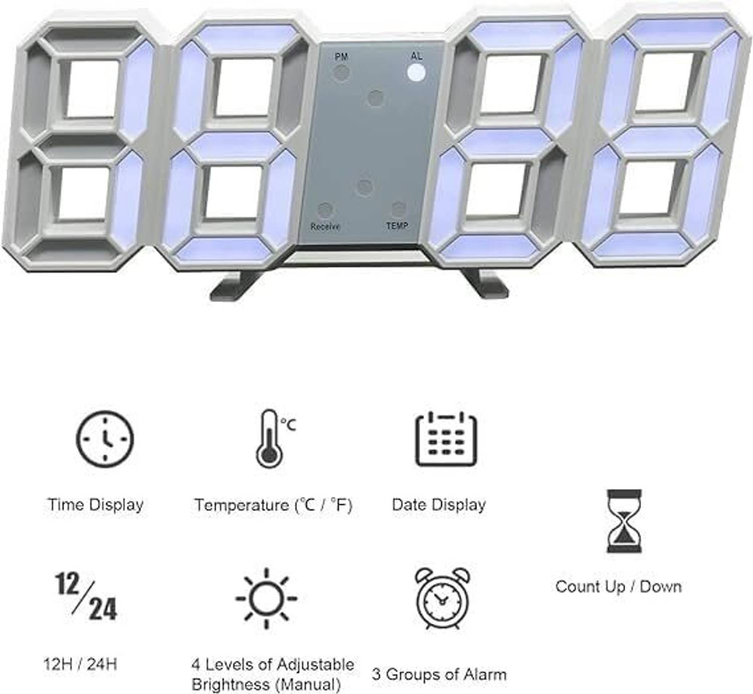 CityLight Digital Multicolor Clock - Image 2