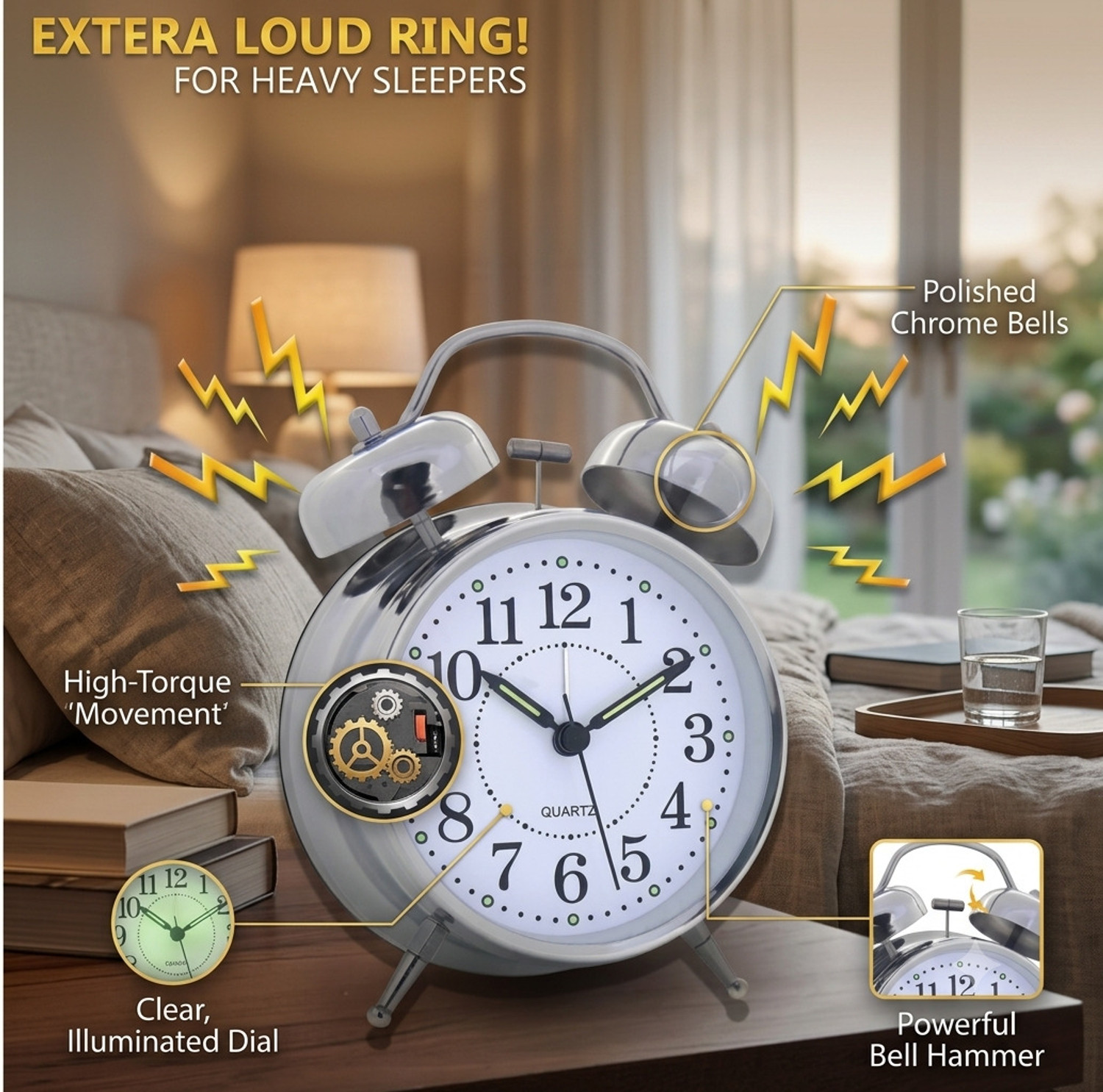 Image of AERYS Analog White Clock