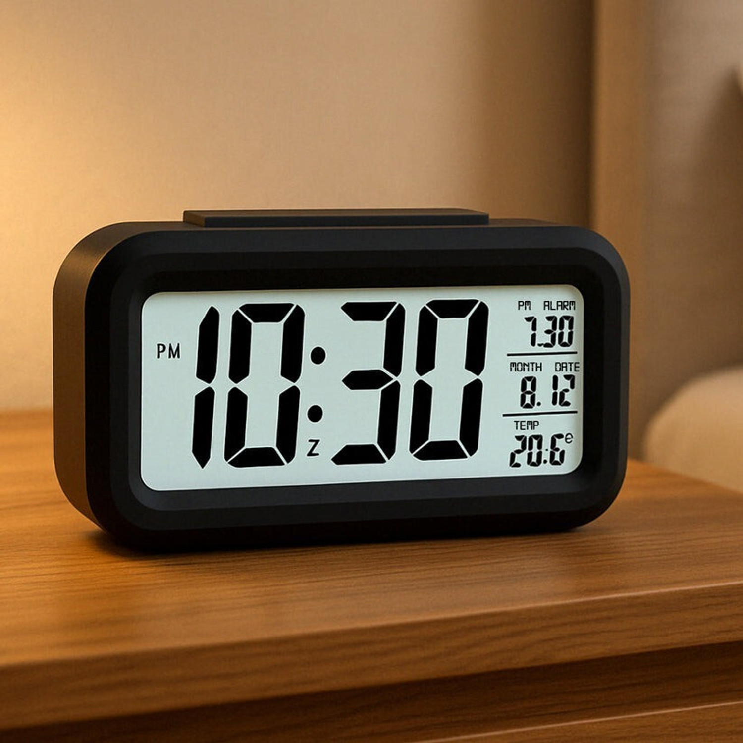 Image of DeoDap Digital Black Clock