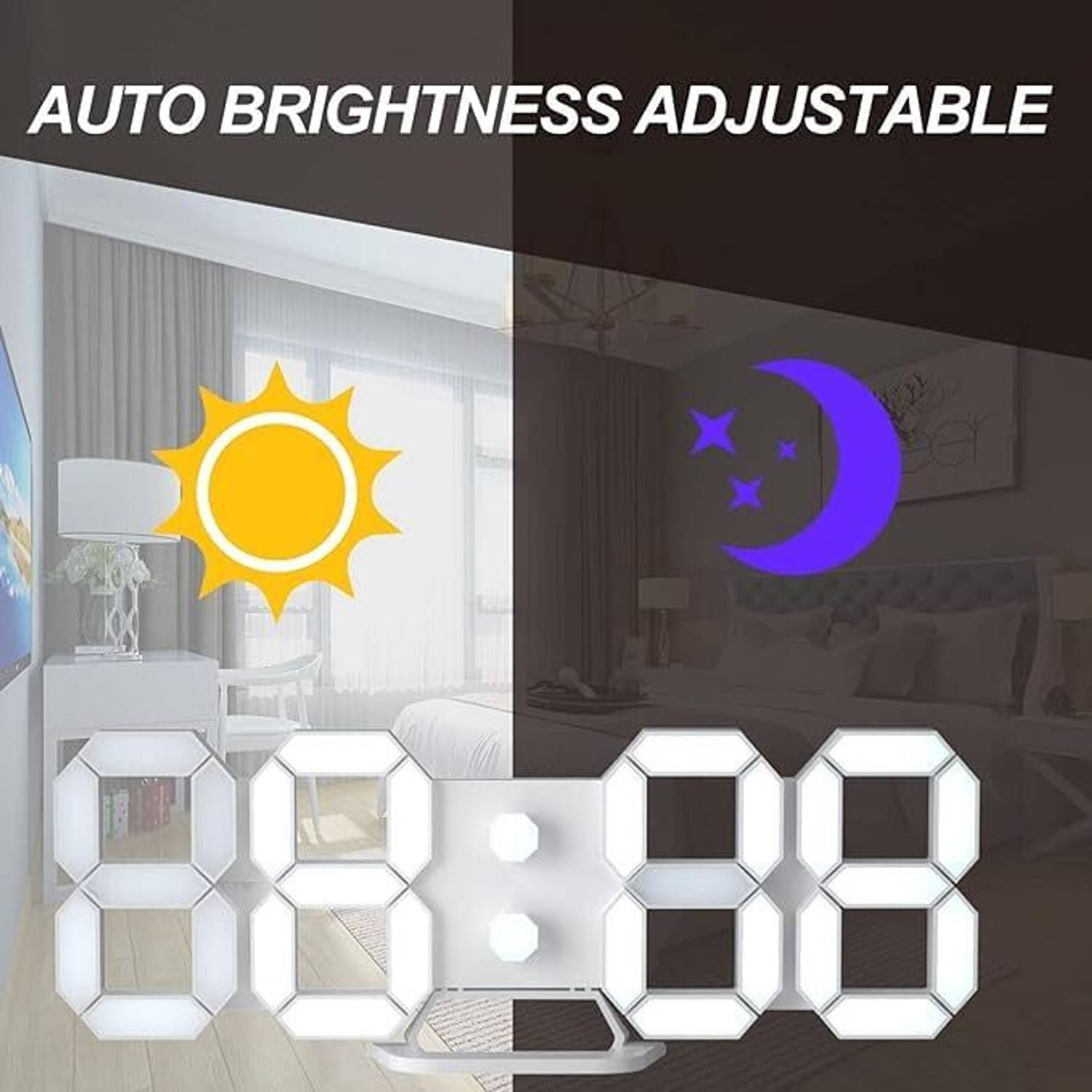 CityLight Digital Multicolor Clock - Image 5