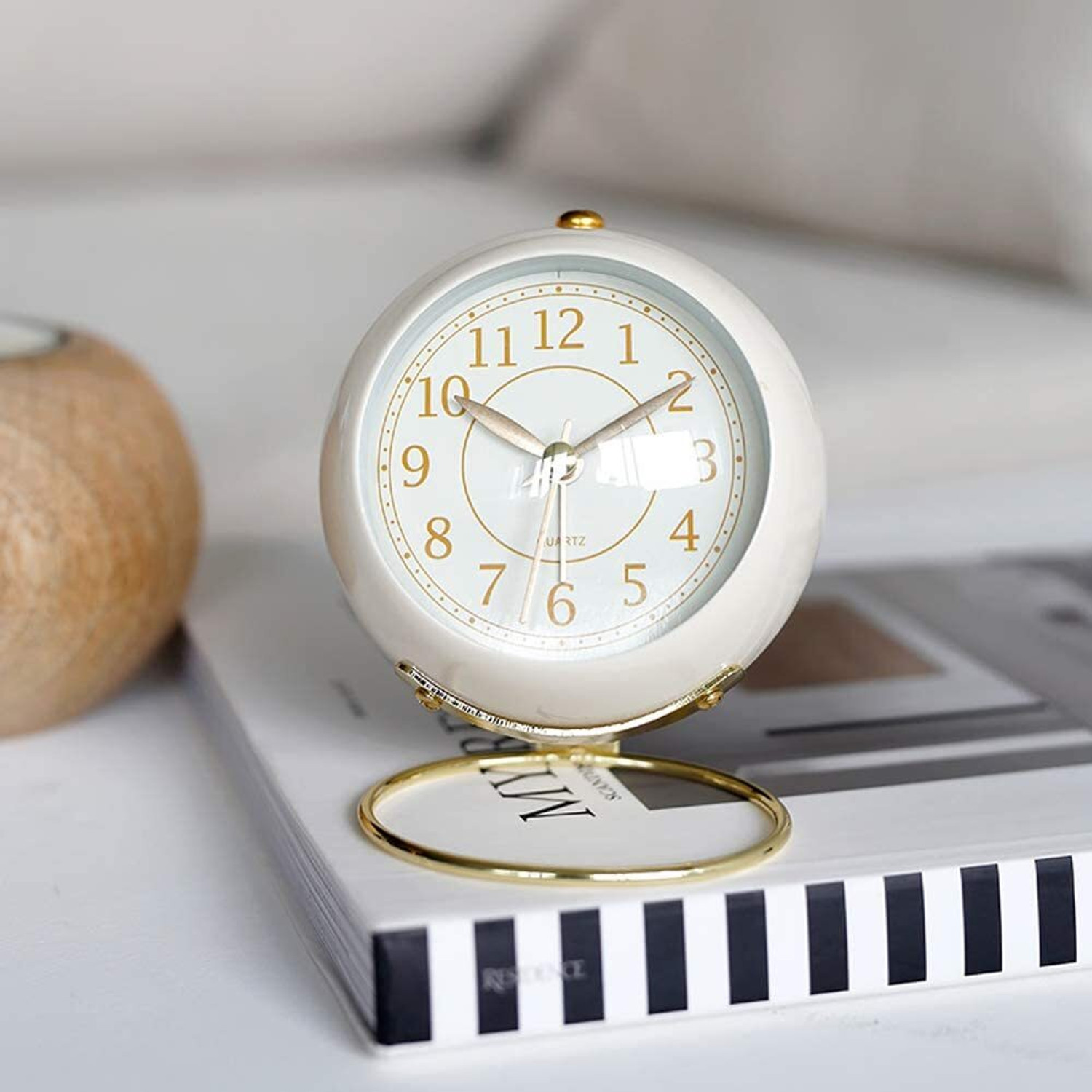 Image of ZEQON Analog Cream Clock
