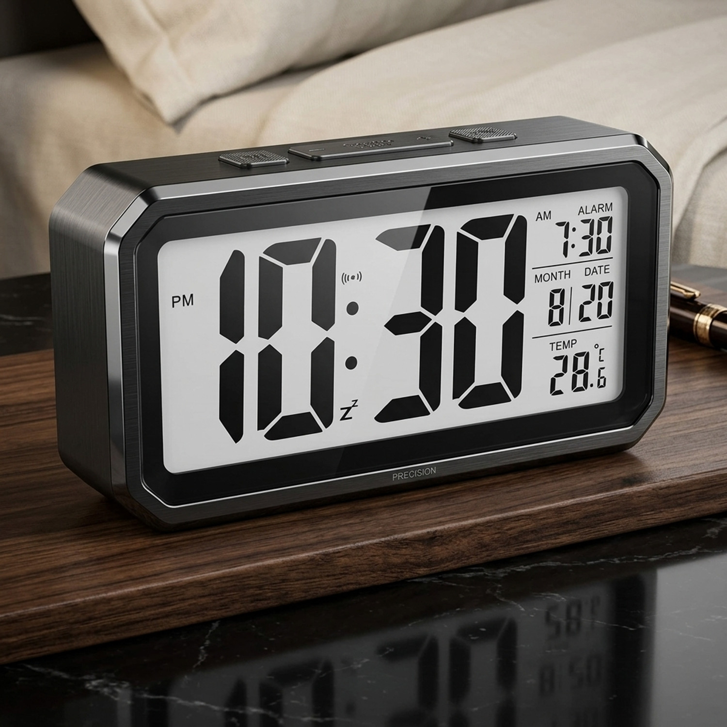 Image of imgenzie Digital Black Clock