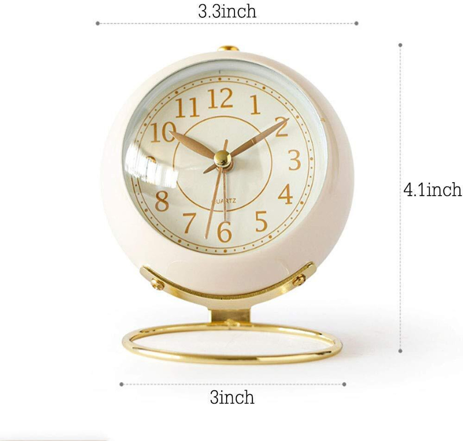 Image of ZEQON Analog Cream Clock