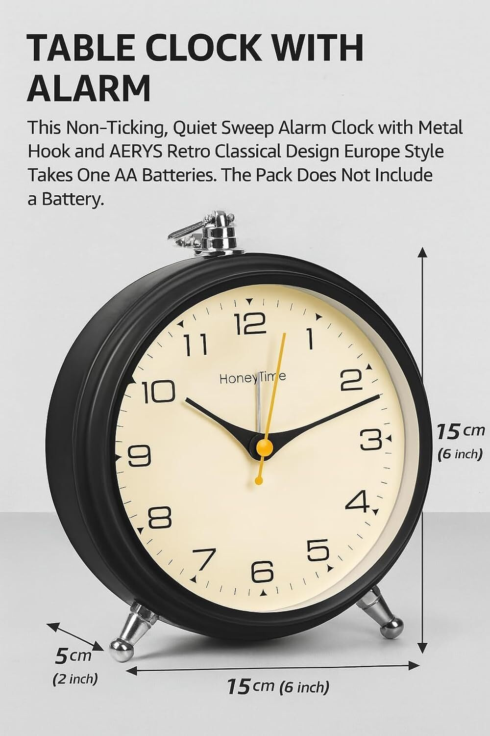 Image of AERYS Analog Black Clock