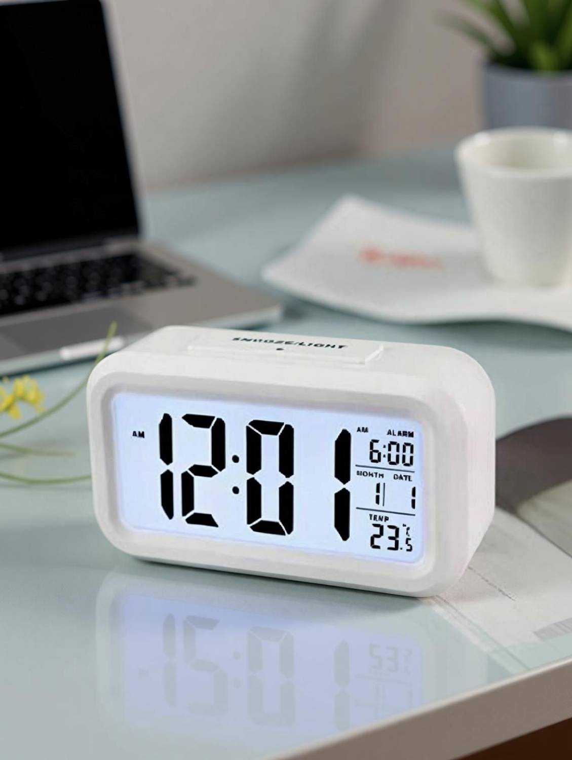 BBD Kitchen Shop Digital White Clock - Image 4