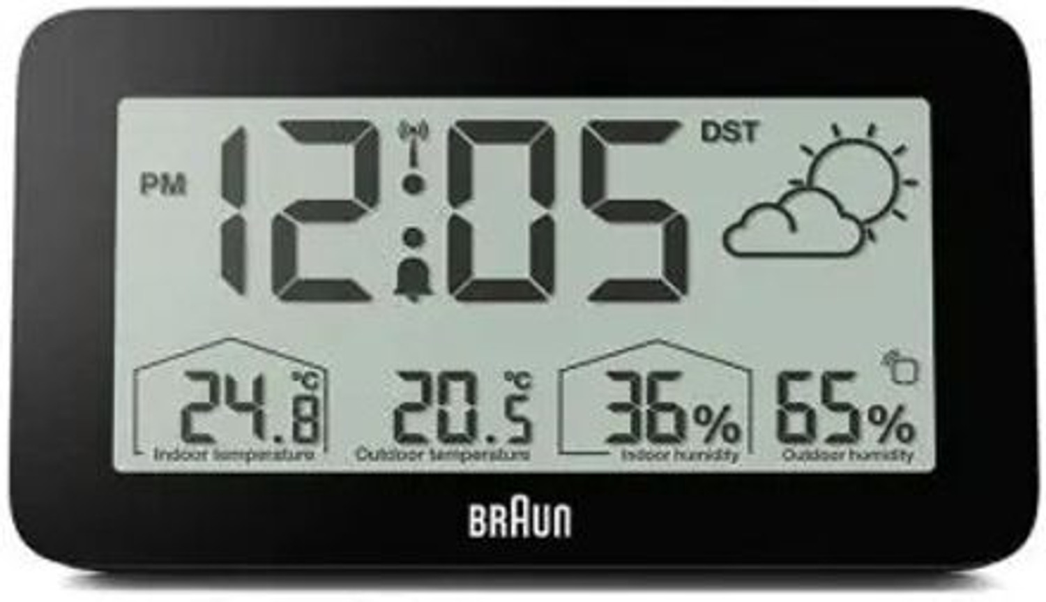 Image of Braun Digital Black Clock