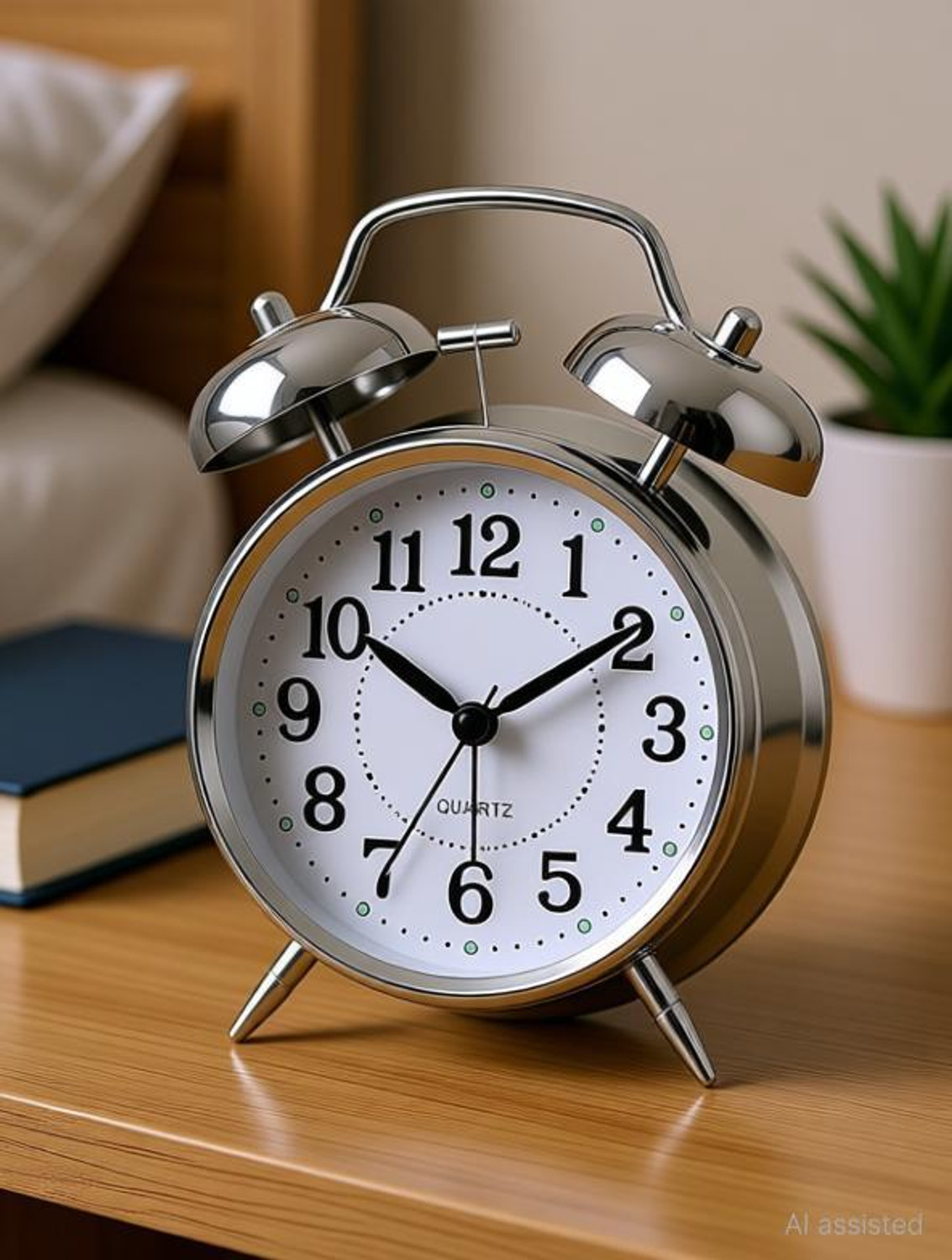Image of RB CREATION Analog Silver Clock