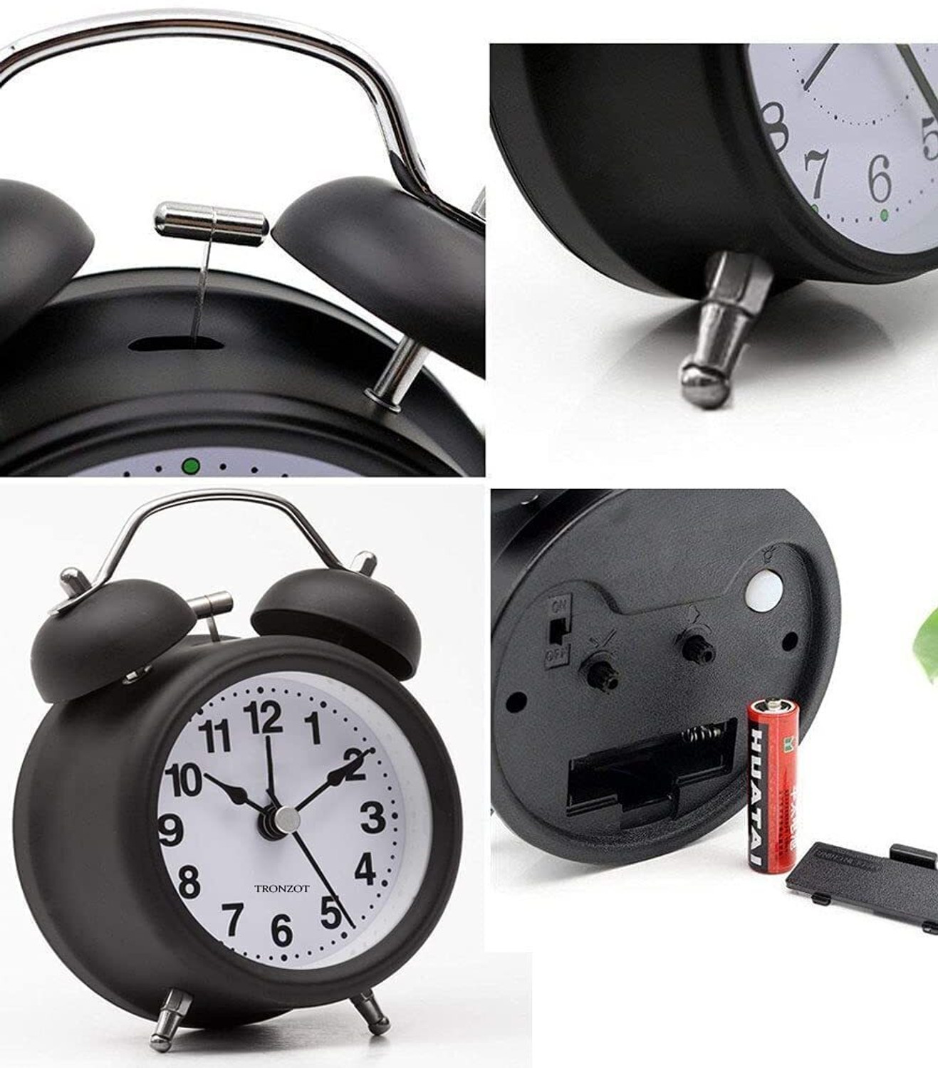 Image of ZEQON Analog Black Clock