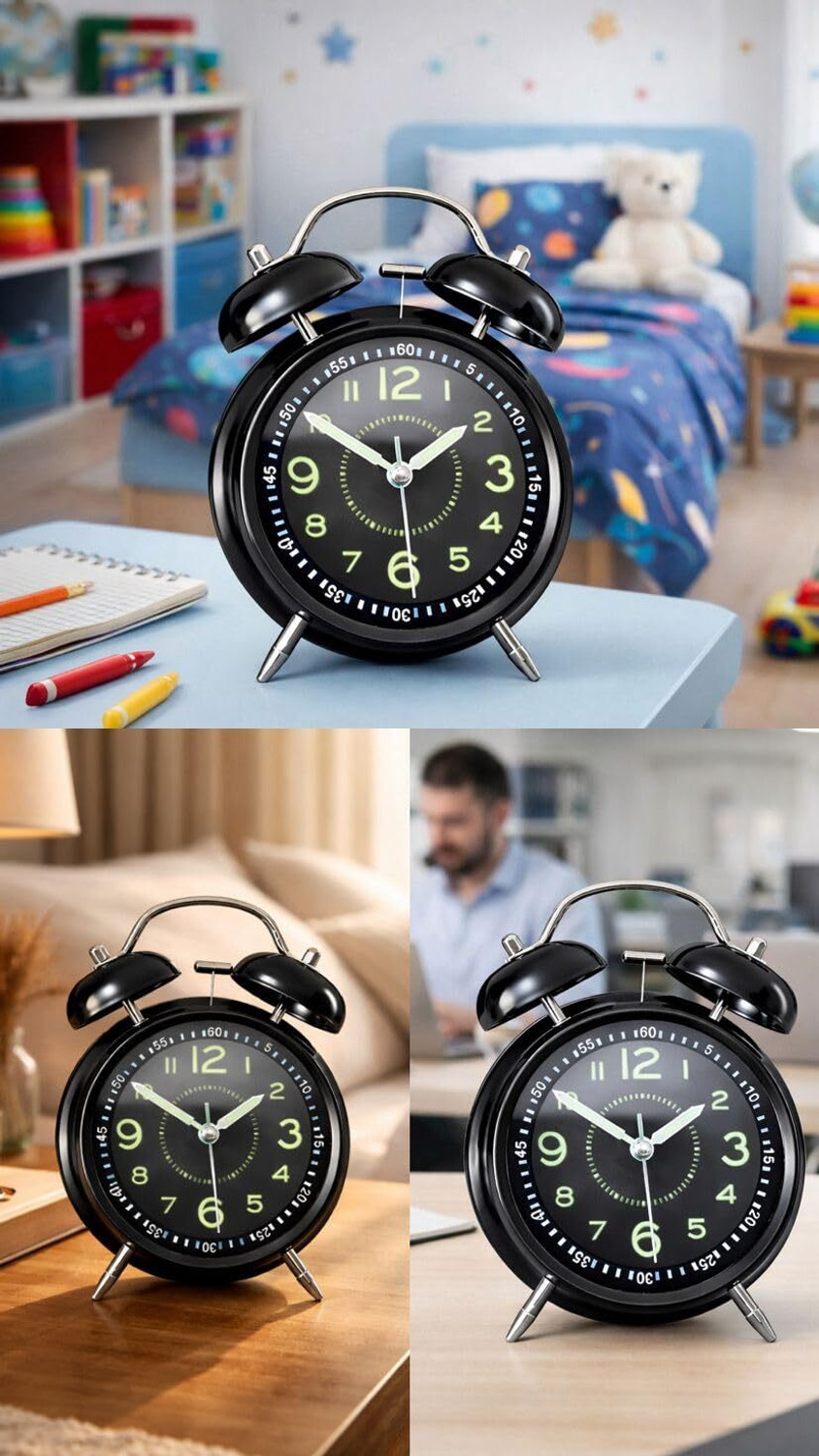 Image of AERYS Analog Black Clock