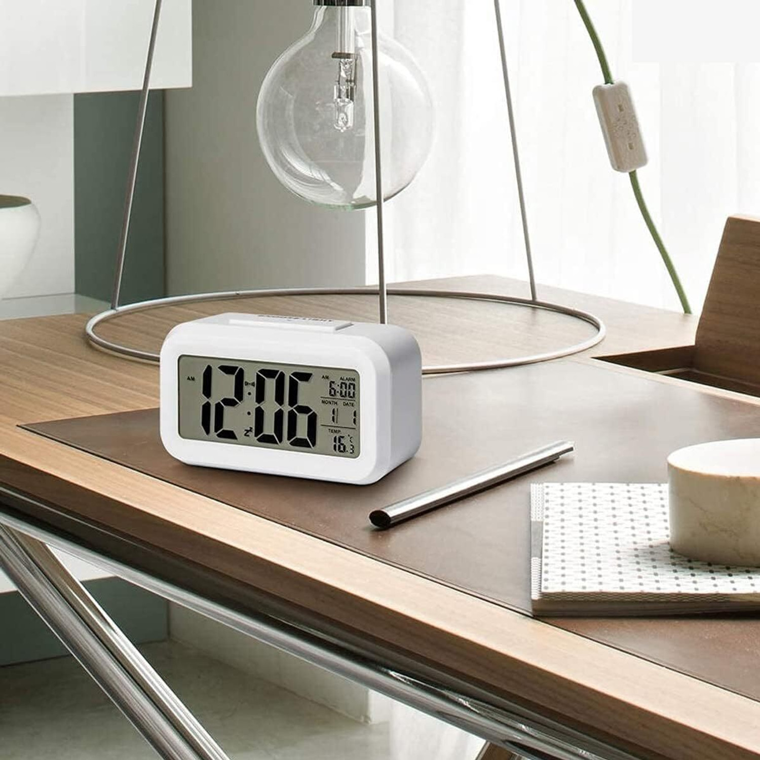 Image of AERYS Digital White Clock