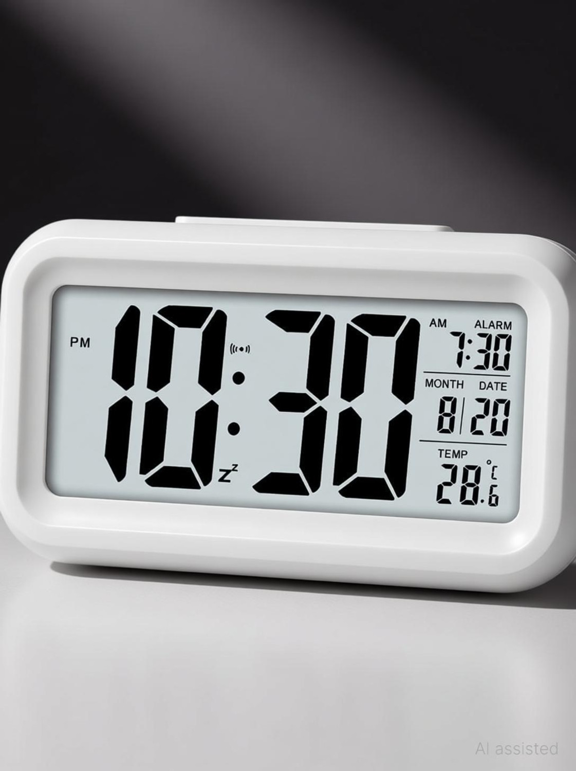 Image of Hiply Digital White Clock